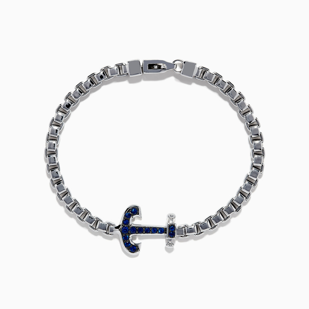 Effy Men's Sterling Silver Anchor Bracelet