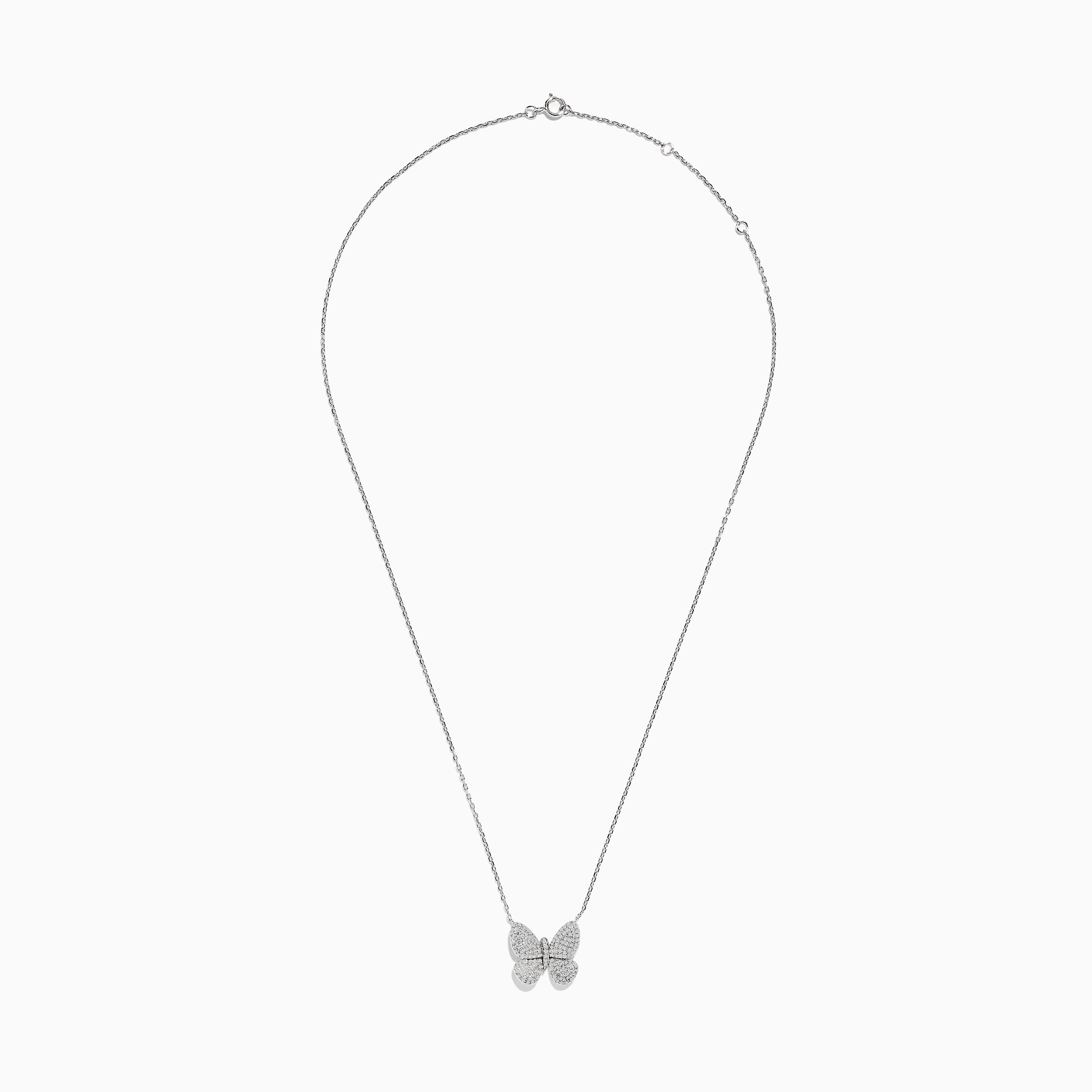 925 Sterling Silver Butterfly Necklace 