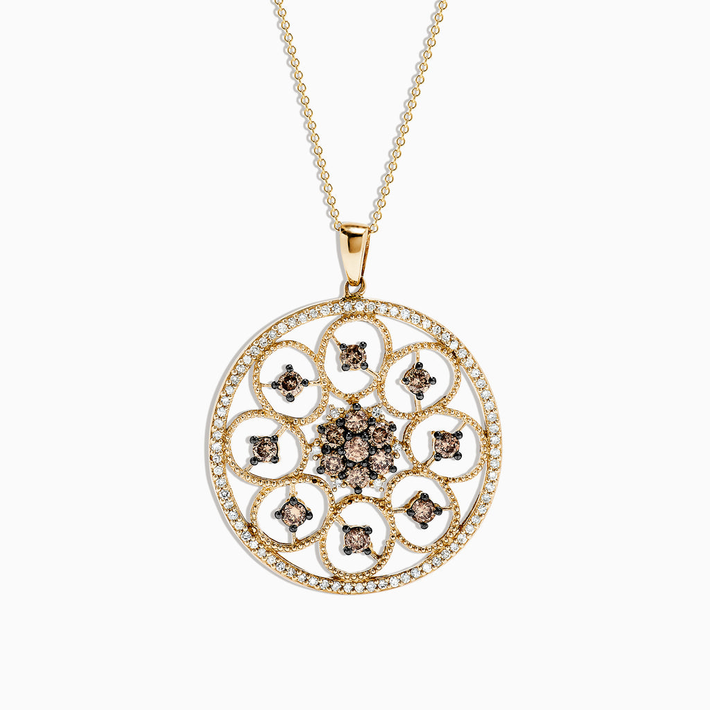 Color Blossom Medallion, Yellow Gold, White Gold And Diamonds - Categories