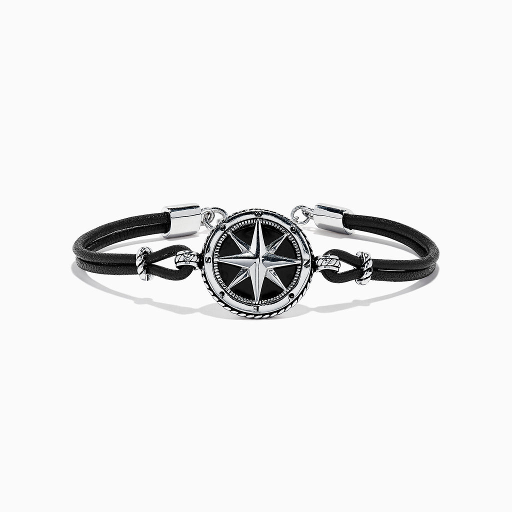 Compass Men Name Bracelet in Silver - Gifts for Him