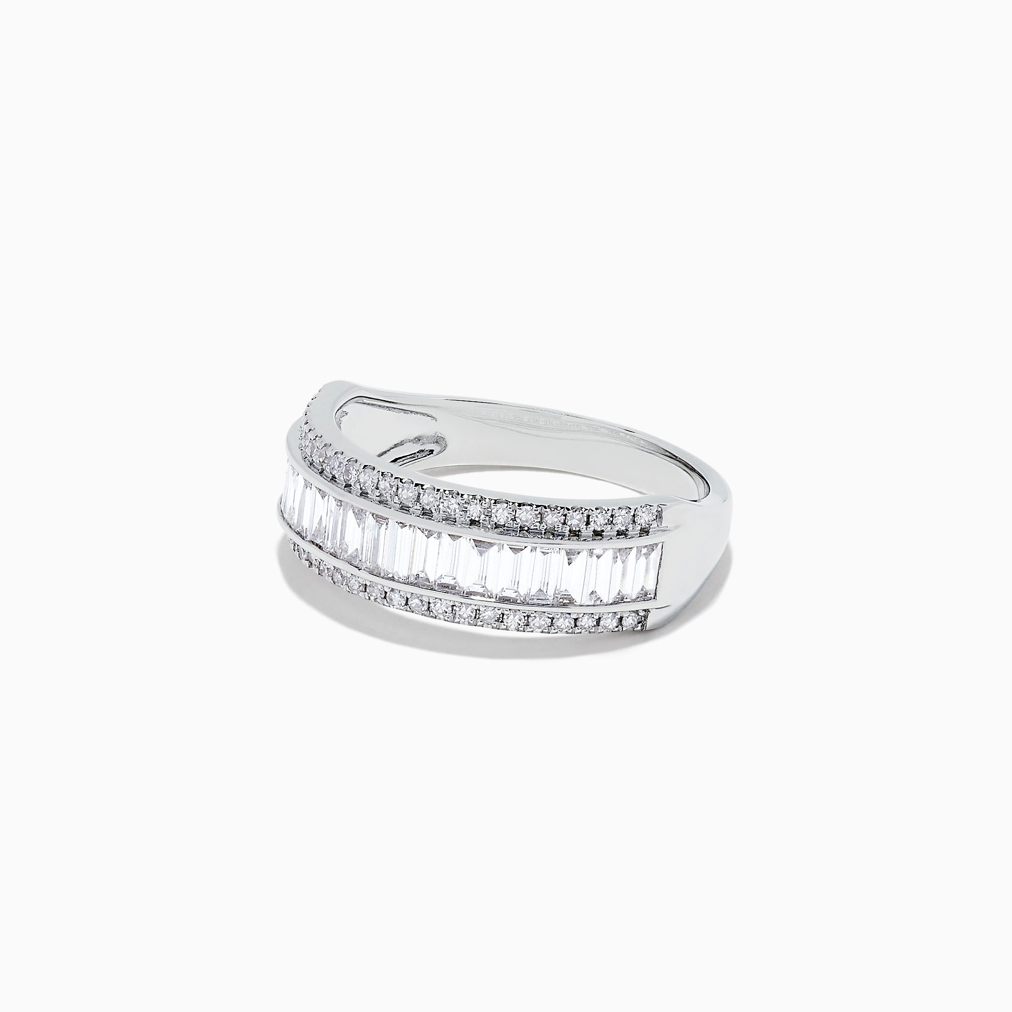 14k White Gold Diamond Contour Ring Guard – Elite Fine Jewelers