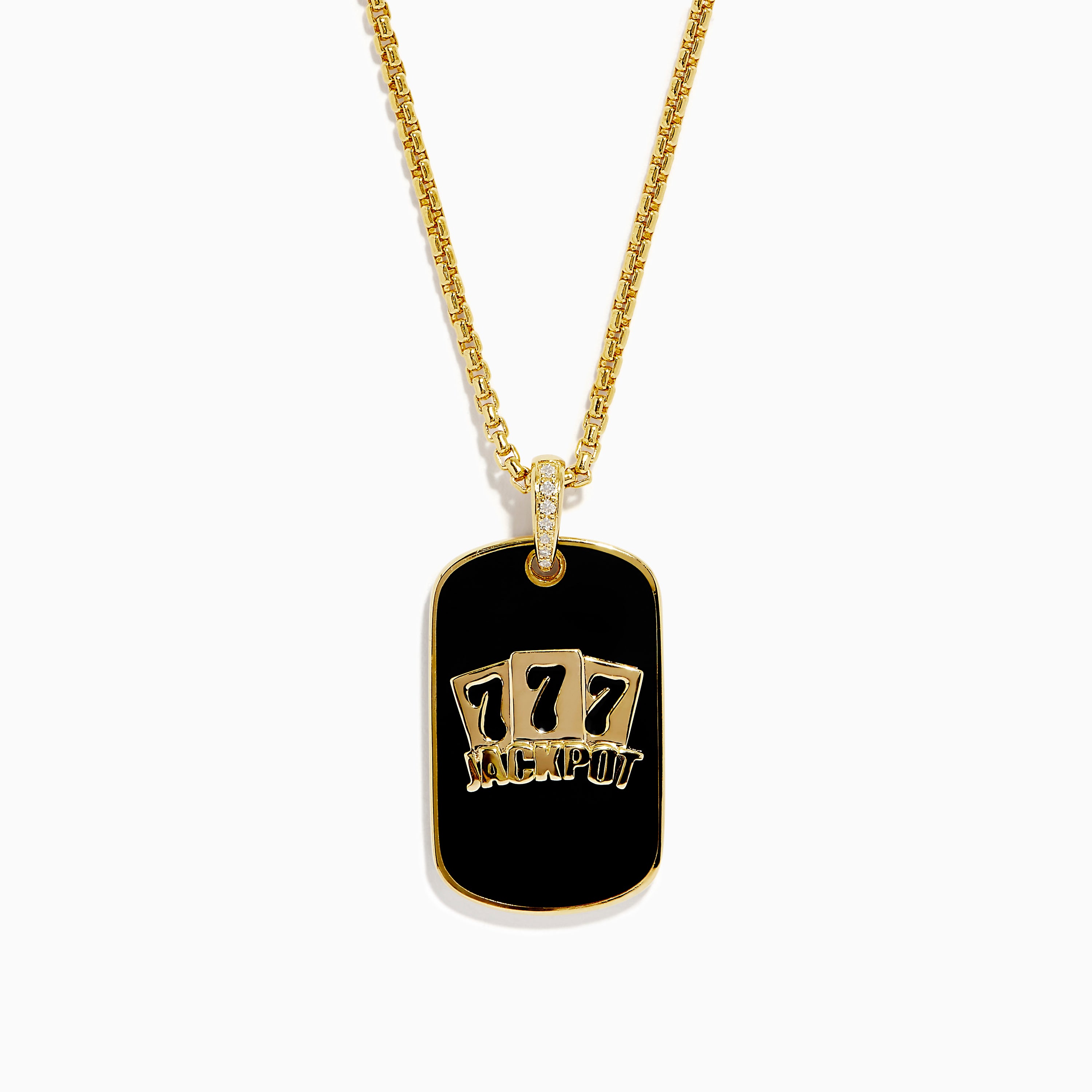 Gold Chain for Men Lucky 7 Pendant deals Necklace