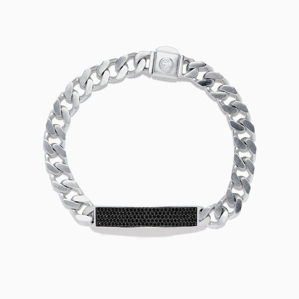 925 Silver Black fashion Spinal Bangle