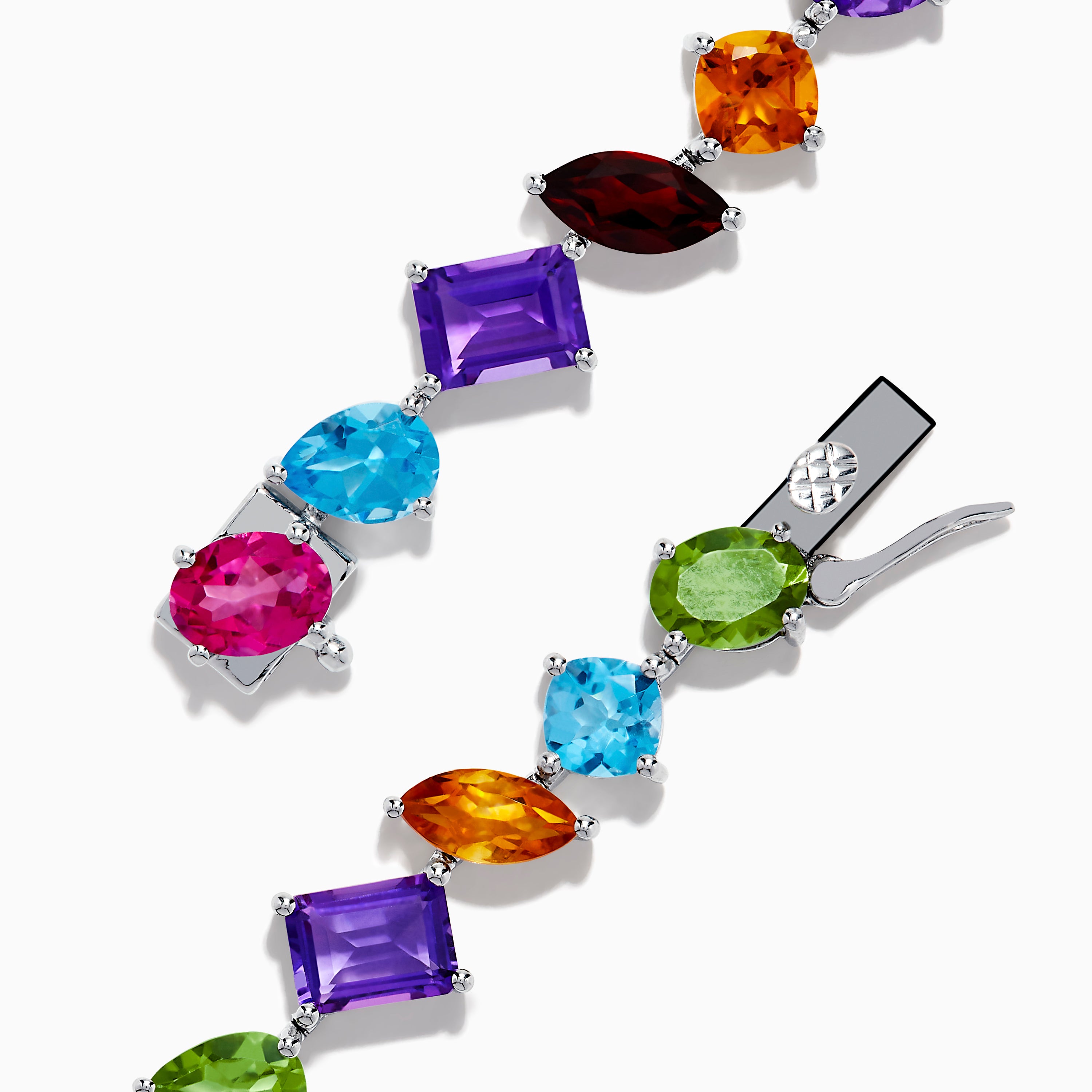 Multi-Gemstone buy Sterling Silver Bracelet