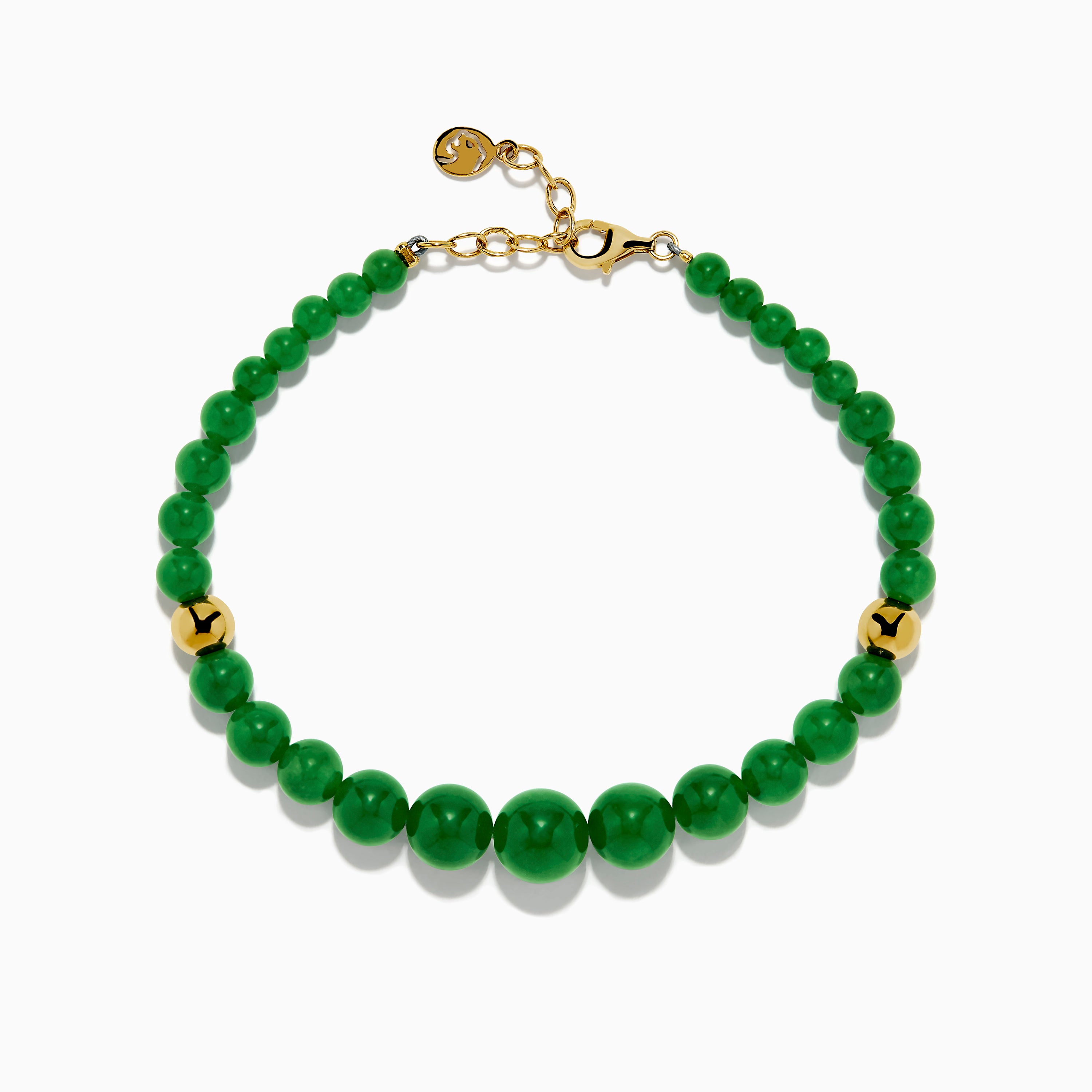 Effy 14k Yellow Gold Jade on sale B Bracelet Beaded