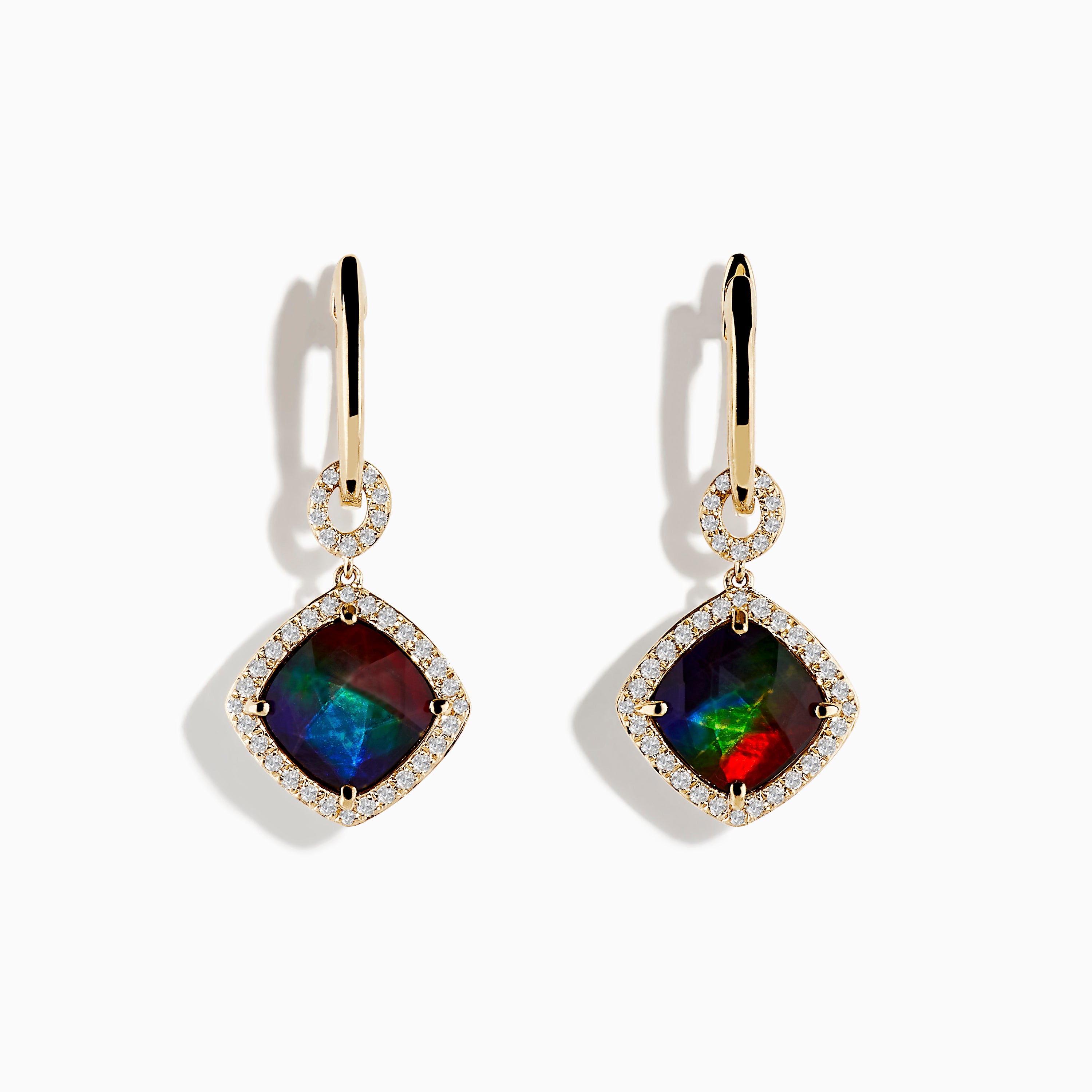 Hotsell Ammolite Earrings - Faceted Gemstones!