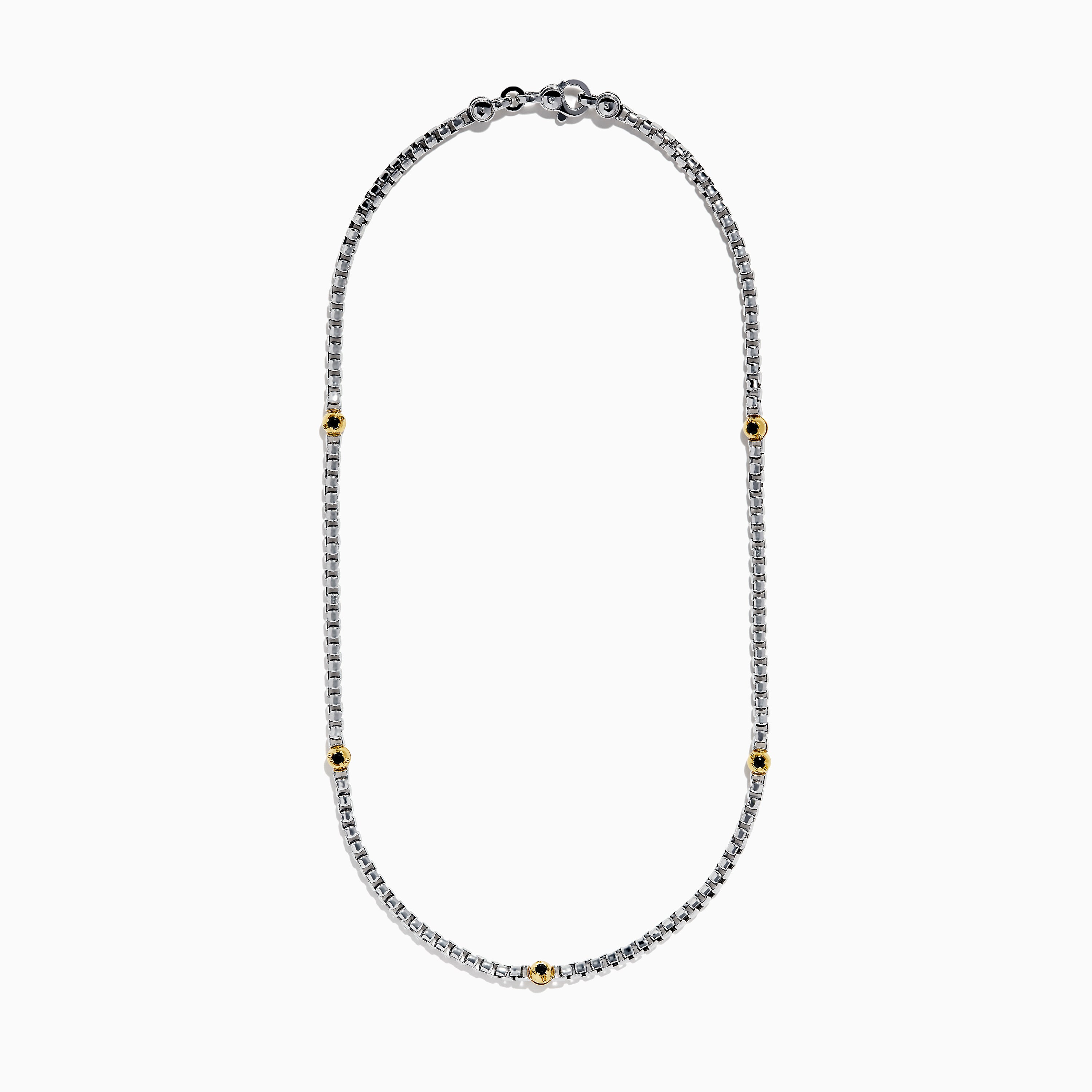 925 Sterling Silver Black Spinel Beads deals Necklace