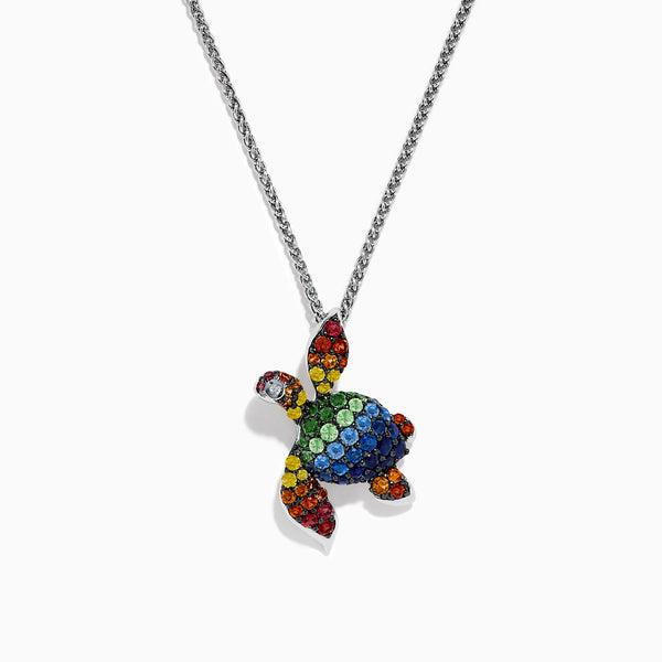 Effy 14K Yellow Gold, Tsavorite & Diamond Turtle Pendant Necklace on SALE |  Saks OFF 5TH