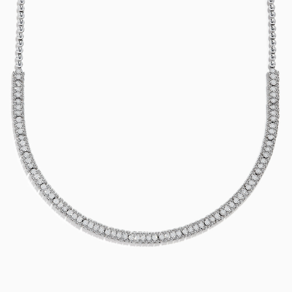 Colour Blossom Neglige Necklace, White Gold And Diamonds - Categories  Q94310