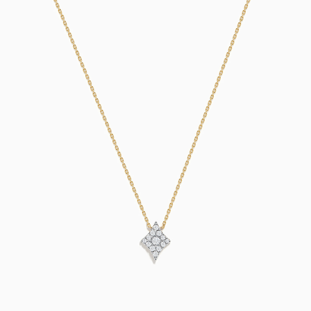 Effy Casino 14K Yellow Gold Diamond Diamonds Suit Necklace ...