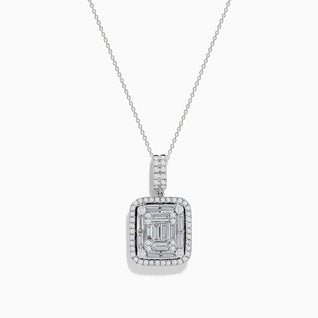 Classique 14K White Gold Diamond Pendant