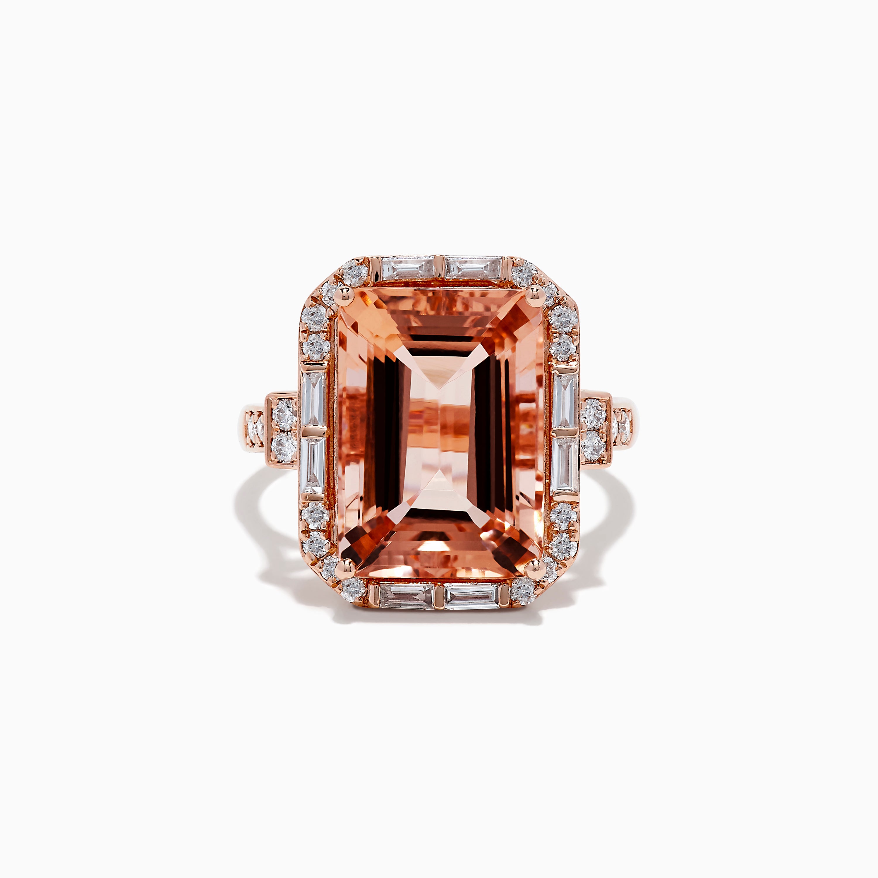 Blush 14K Rose Gold Morganite and Diamond Ring – effyjewelry.com