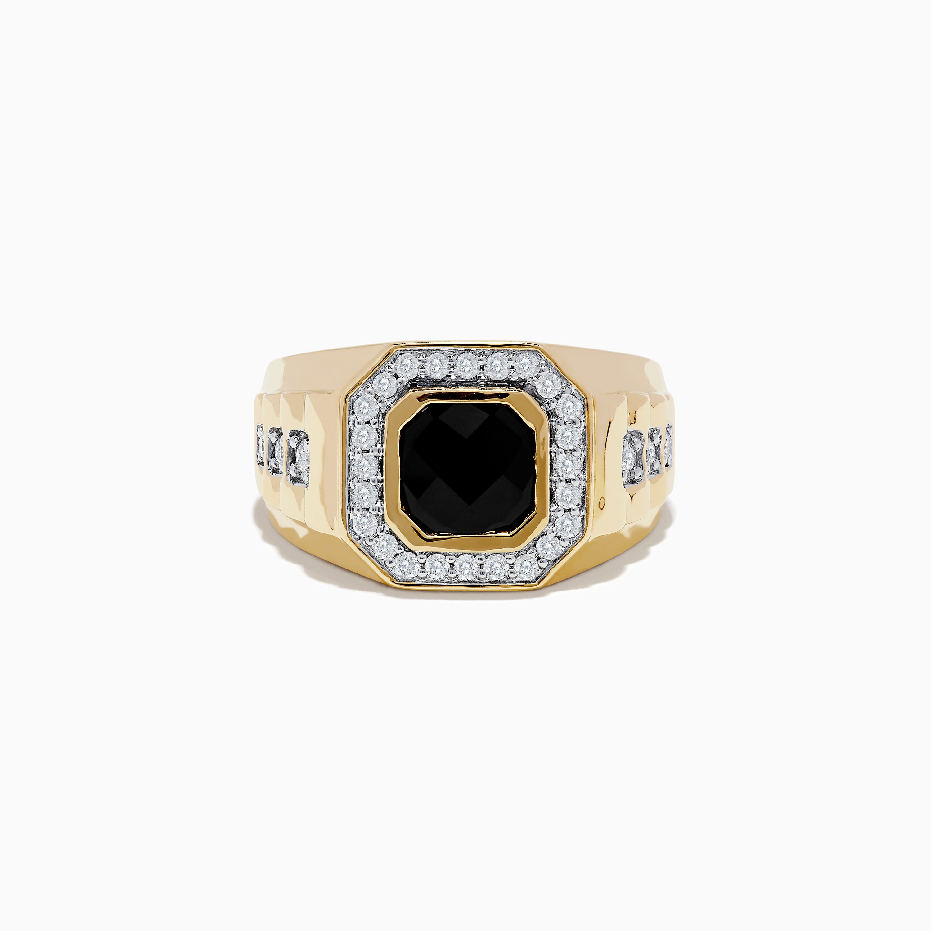 14k buy Yellow Gold Onyx Diamond Class Ring