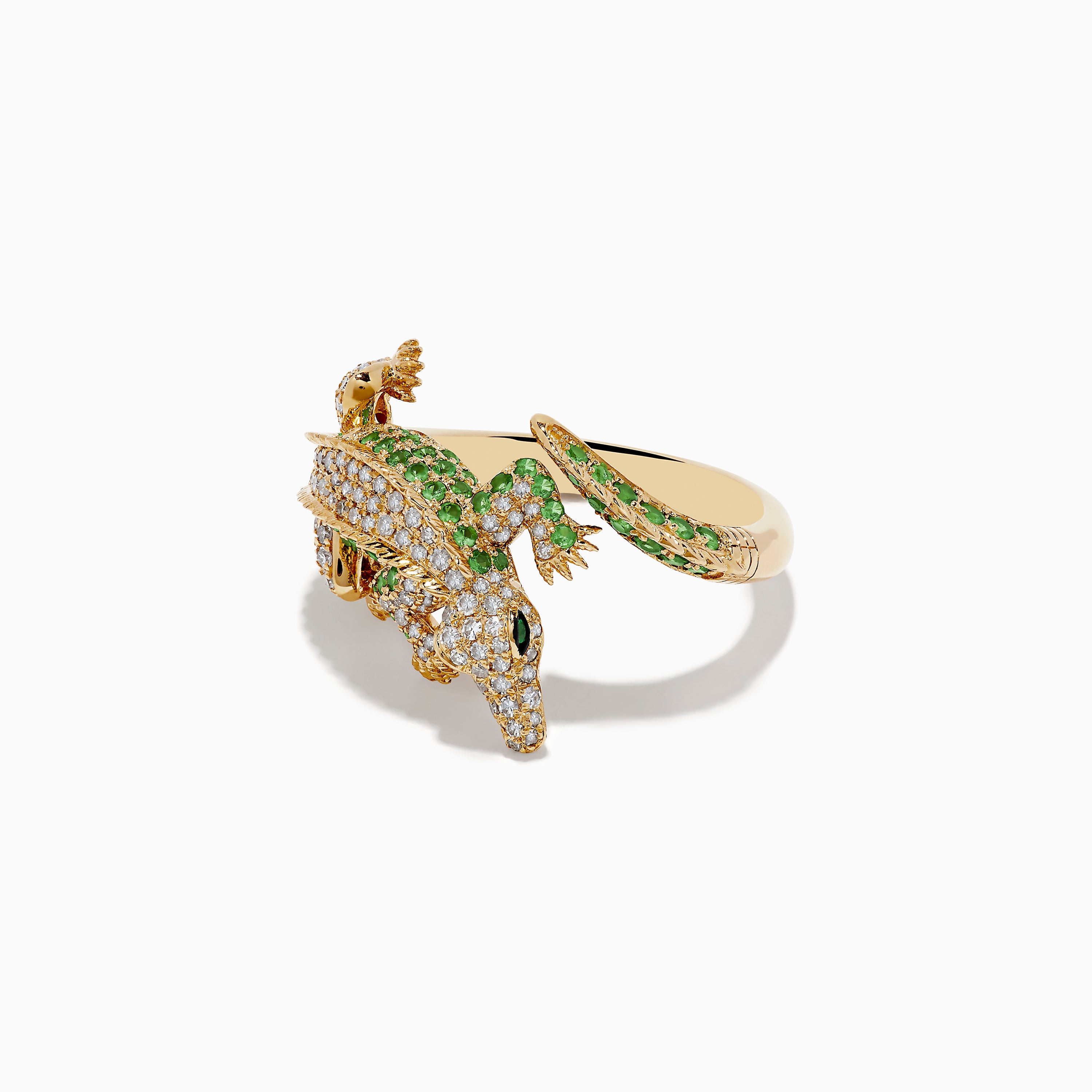 Gold on sale crocodile ring