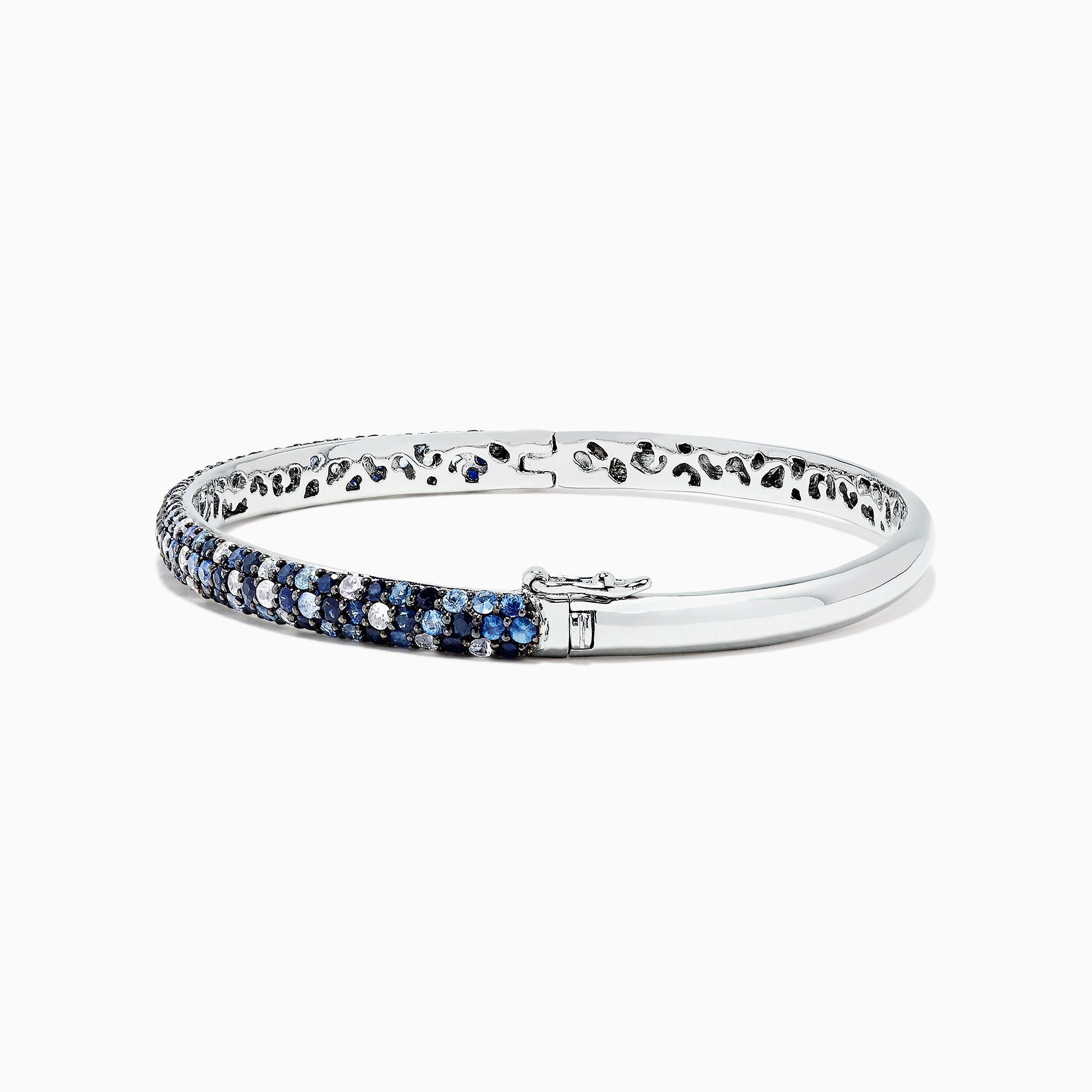 Waverly Sapphire Cuff Bracelet in Sterling Silver