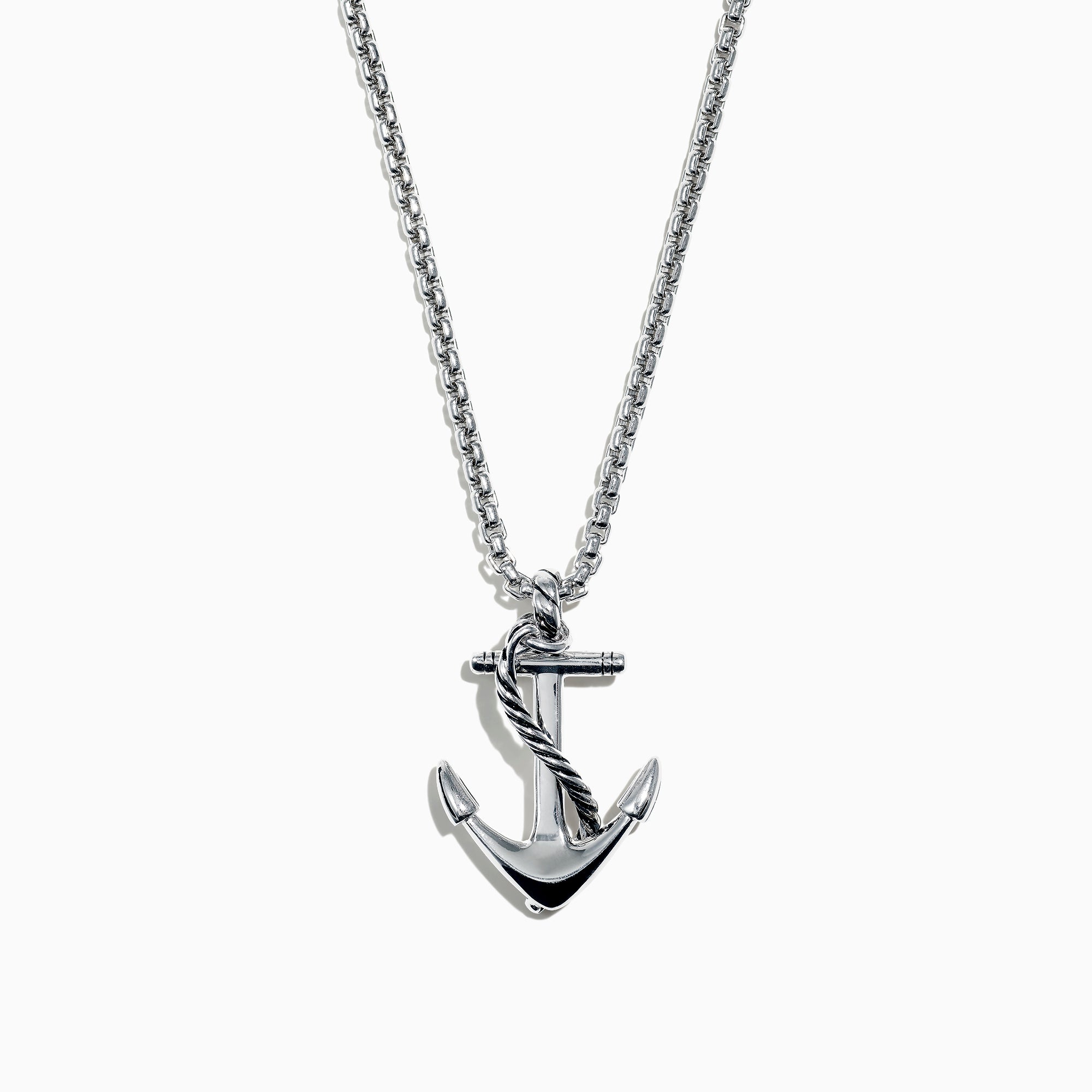 Effy Splash Sterling Silver Multi Sapphires Anchor Pendant – effyjewelry.com