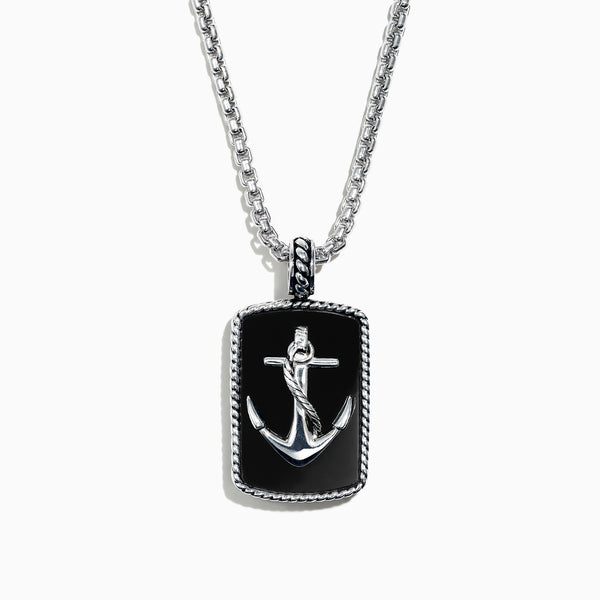 Effy Pendant Silver Anchor Necklace NEW in Package | eBay