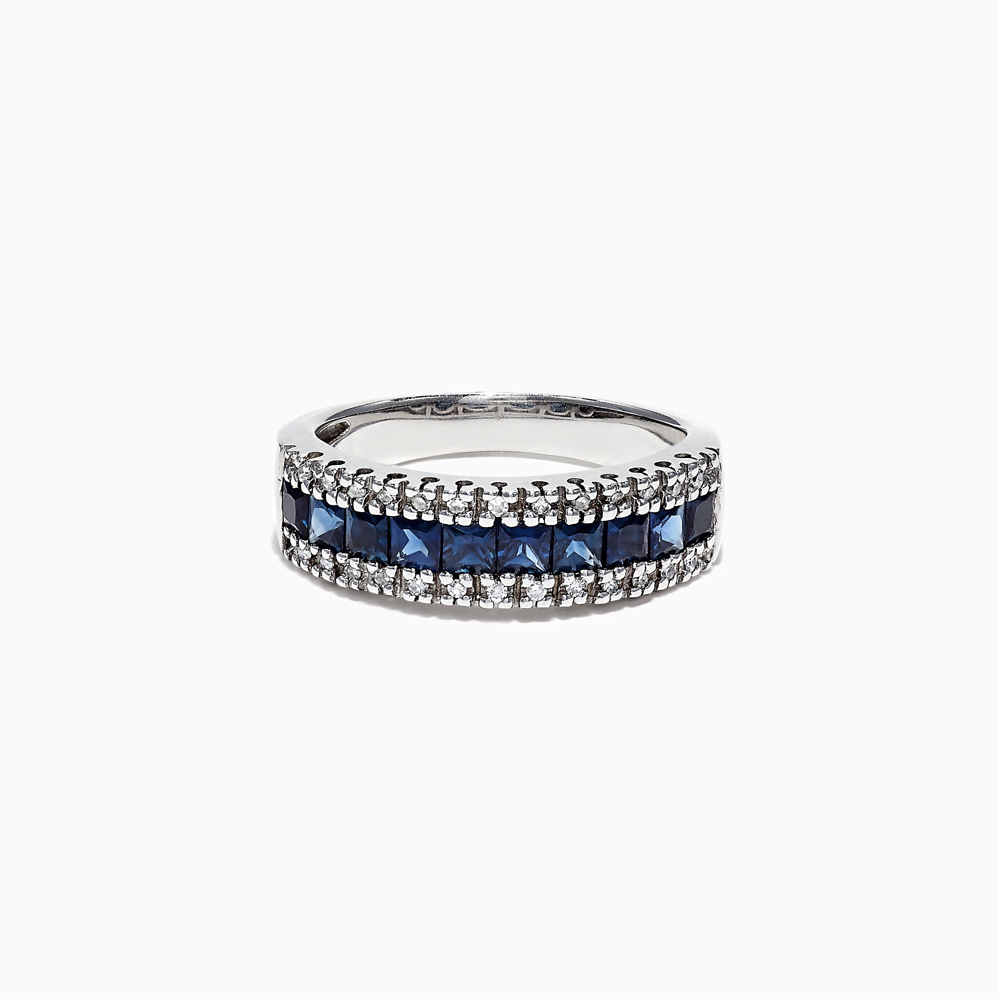 Effy Royale Bleu 14K White Gold Blue Sapphire and Diamond Ring, 1.46 TCW