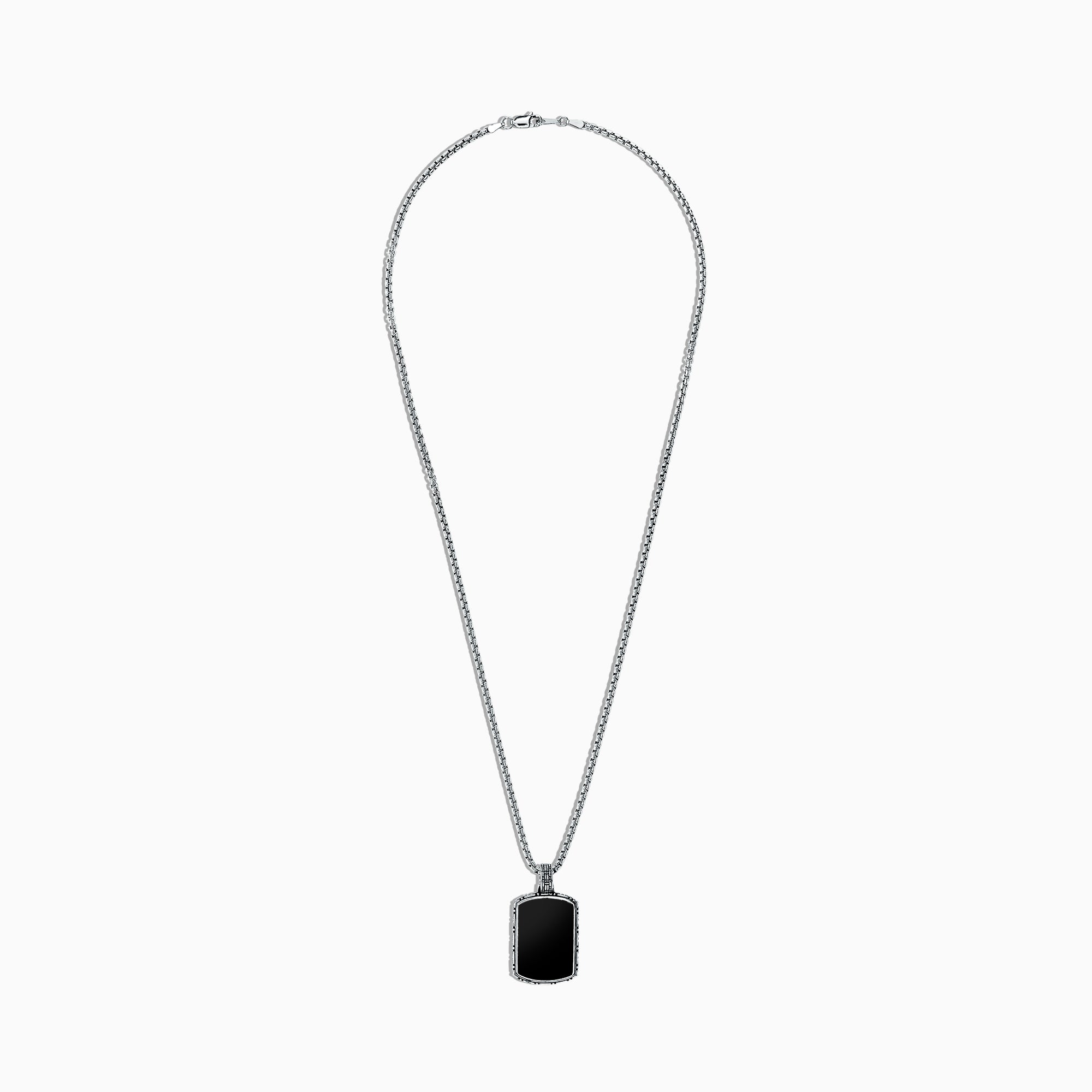 Effy Men's Sterling Silver Onyx Pendant, 12.85 TCW