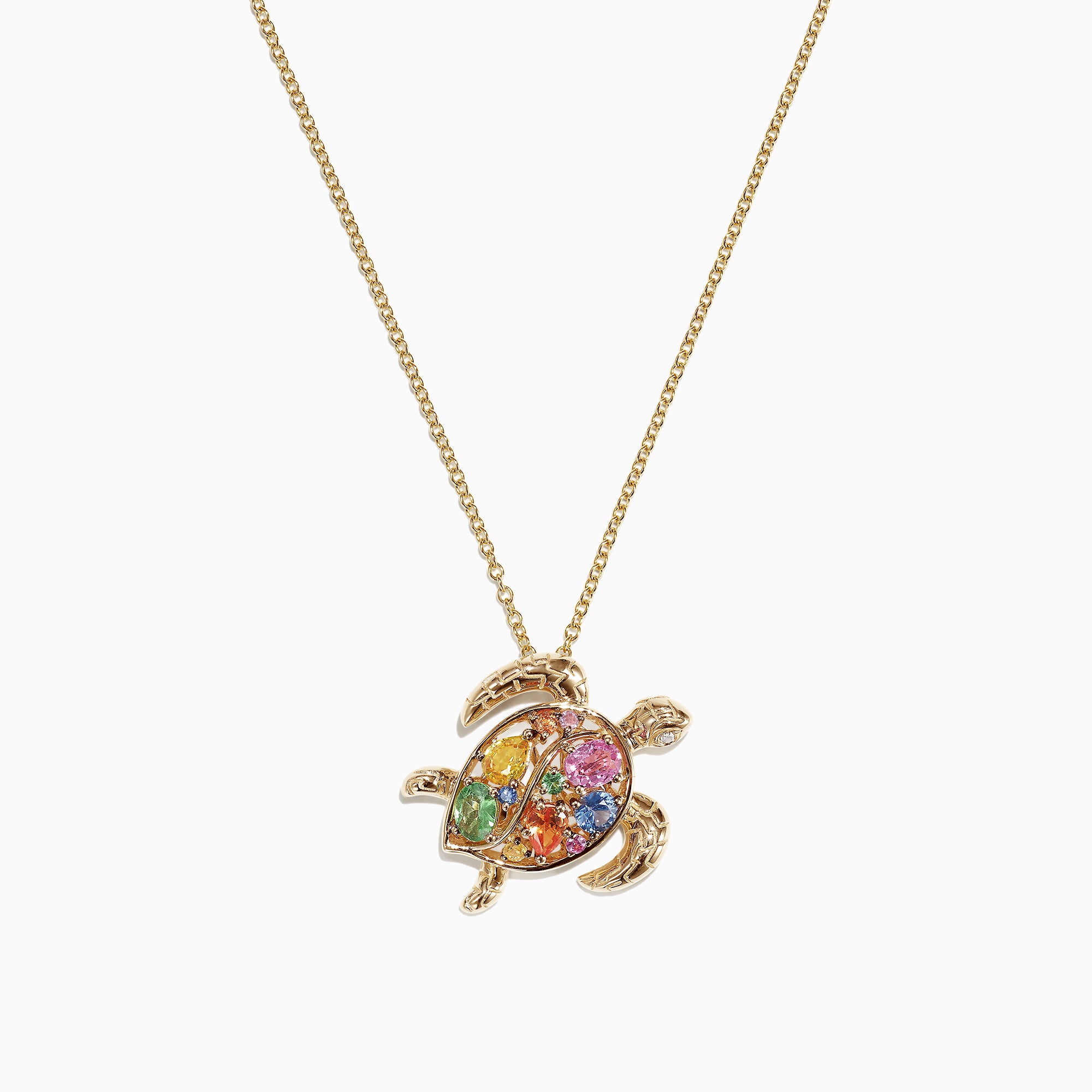 Sapphire deals turtle necklace