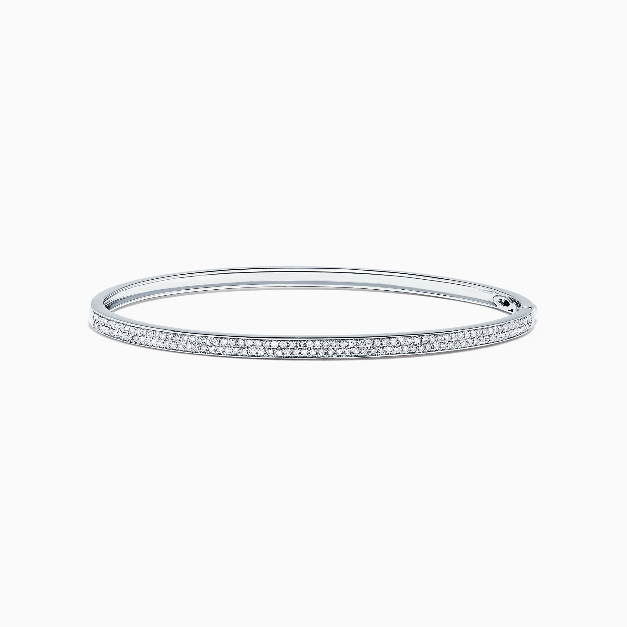 5mm 14K White Gold Bangle Bracelet - Apples of Gold Jewelry