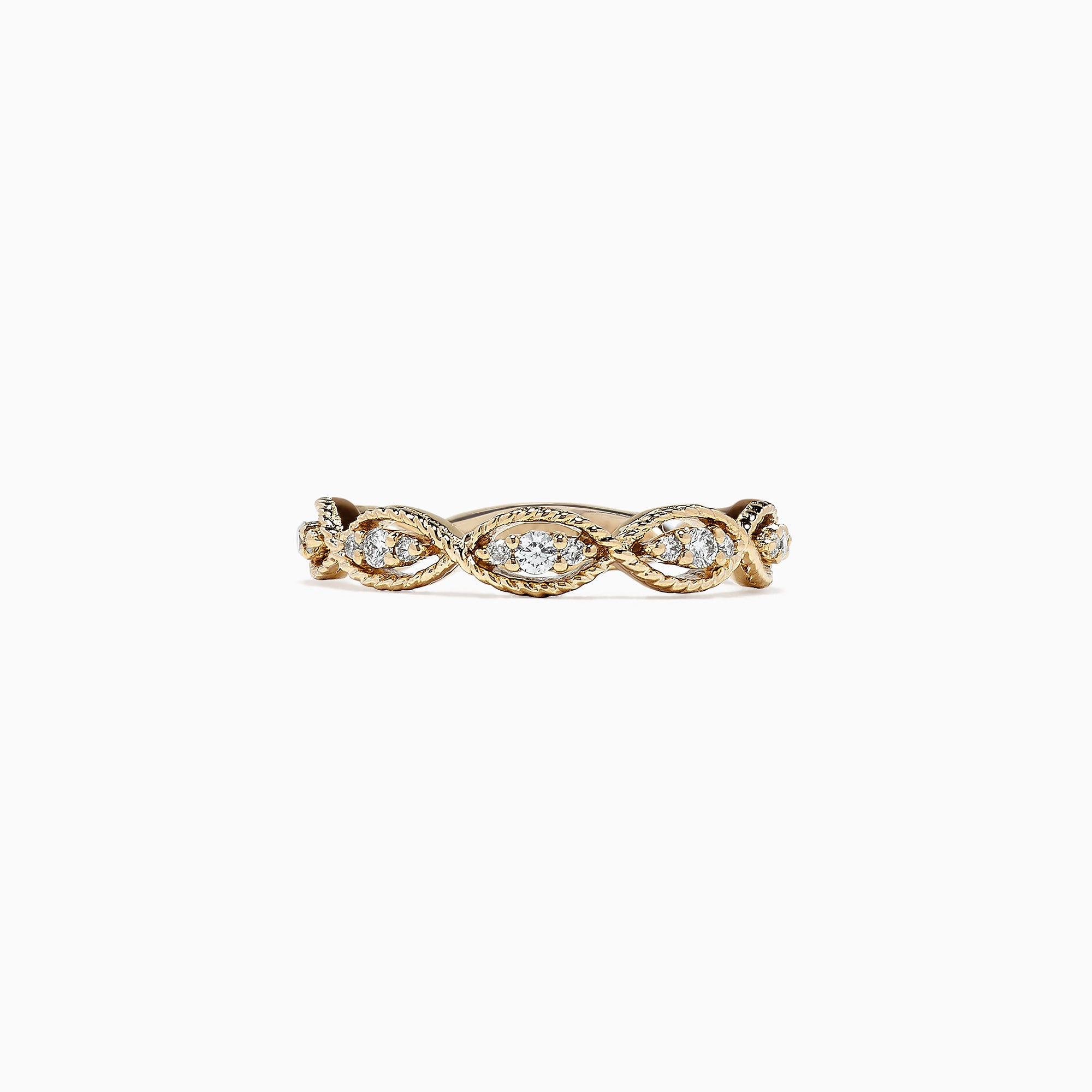 D'Oro 14K Yellow Gold Diamond Ring, 0.20 TCW – effyjewelry.com