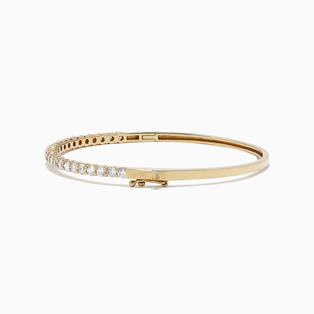 Effy D'Oro 14K Yellow Gold Diamond Bangle, 1.78 TCW | effyjewelry.com