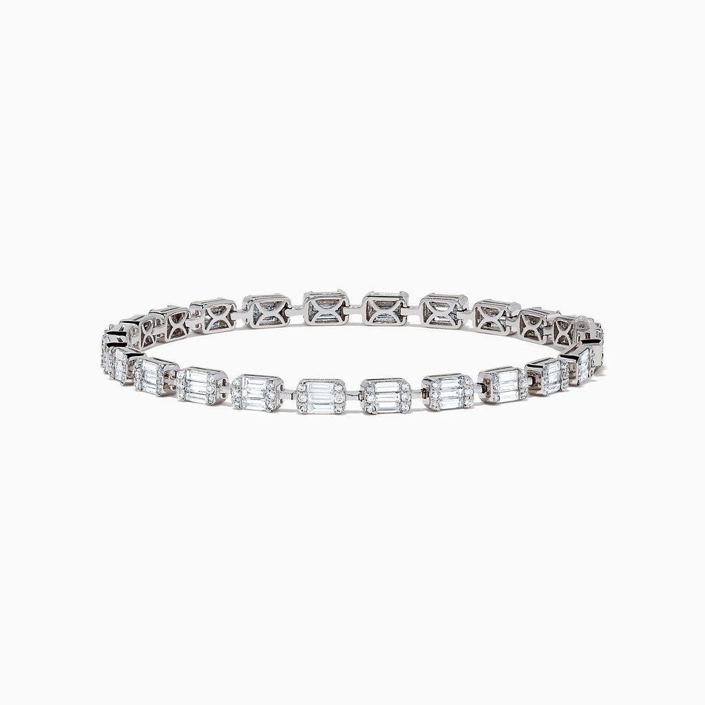 Effy Novelty 14K White Gold Diamond Infinity Bracelet