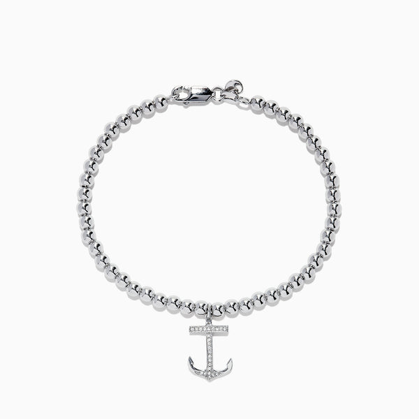 Effy Men's Sterling Silver Anchor Bracelet