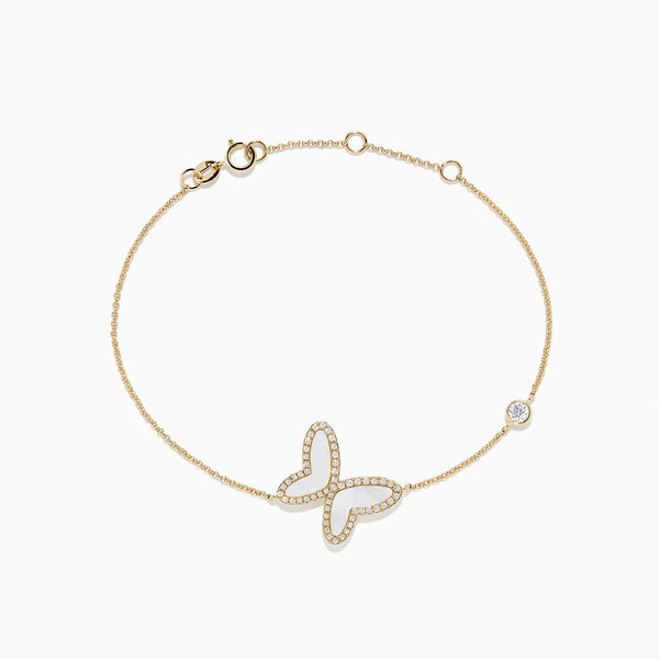 14k butterfly deals bracelet