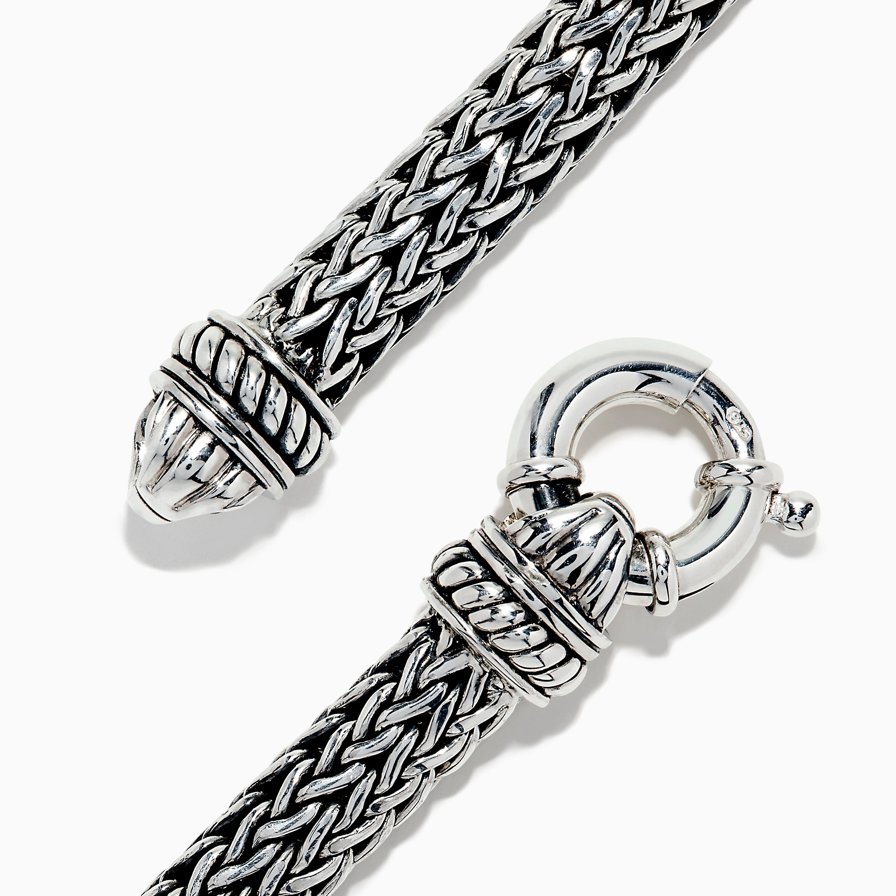 Effy Men's 925 Sterling Silver Tiger Eye Bracelet