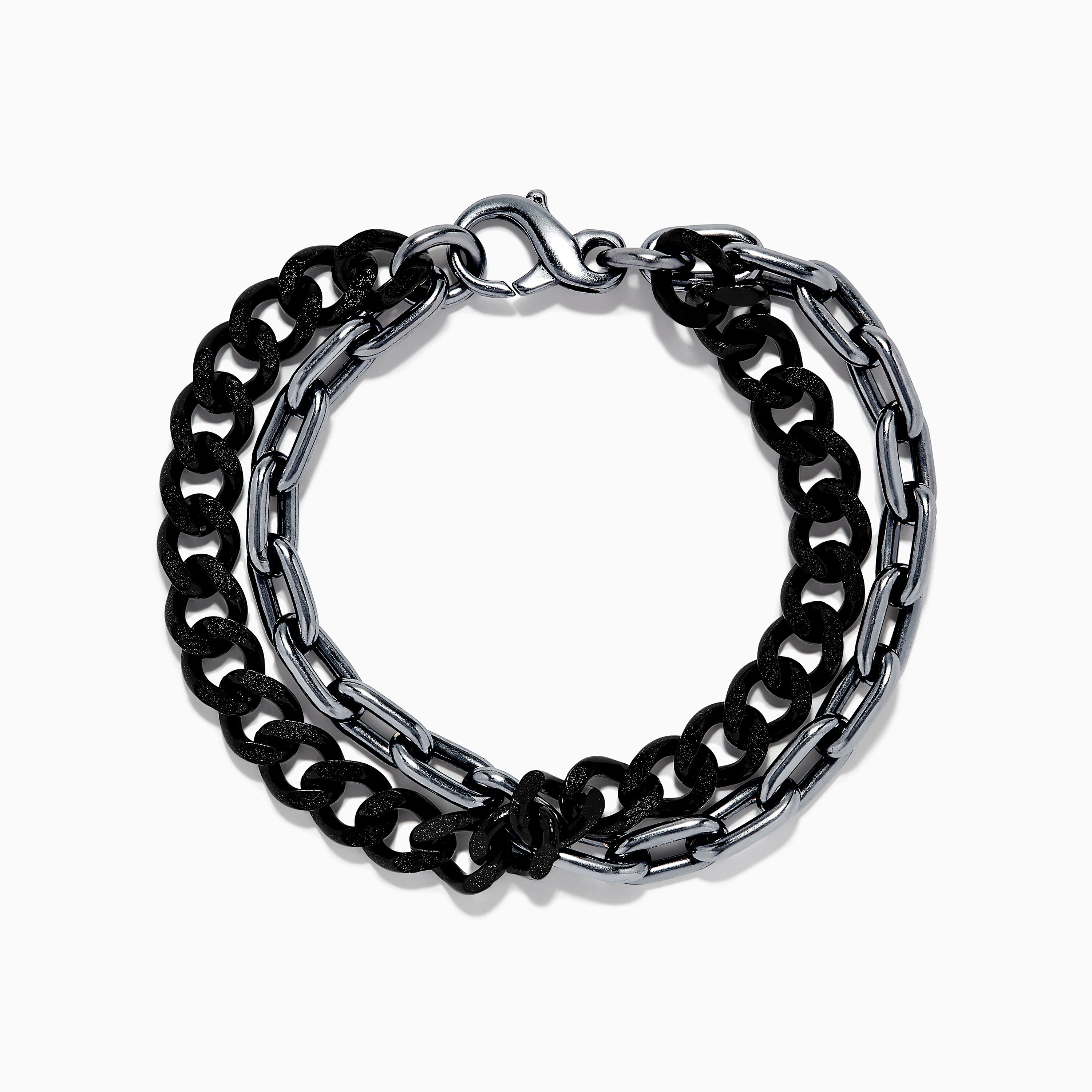 Effy Men's 925 Sterling Silver Double Chain Bracelet