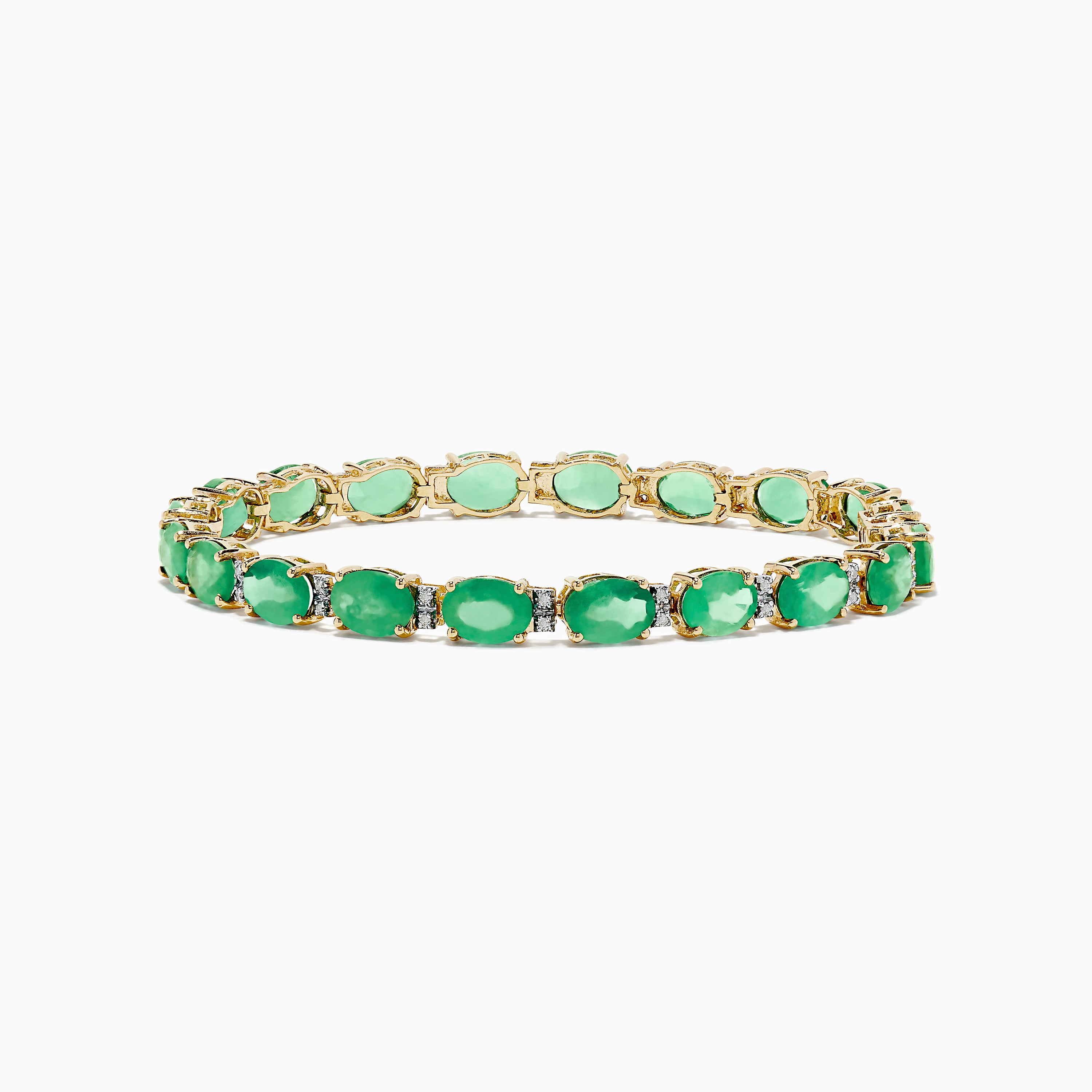 18K White Gold Emerald And Diamond Bracelet – Ferro Jewelers
