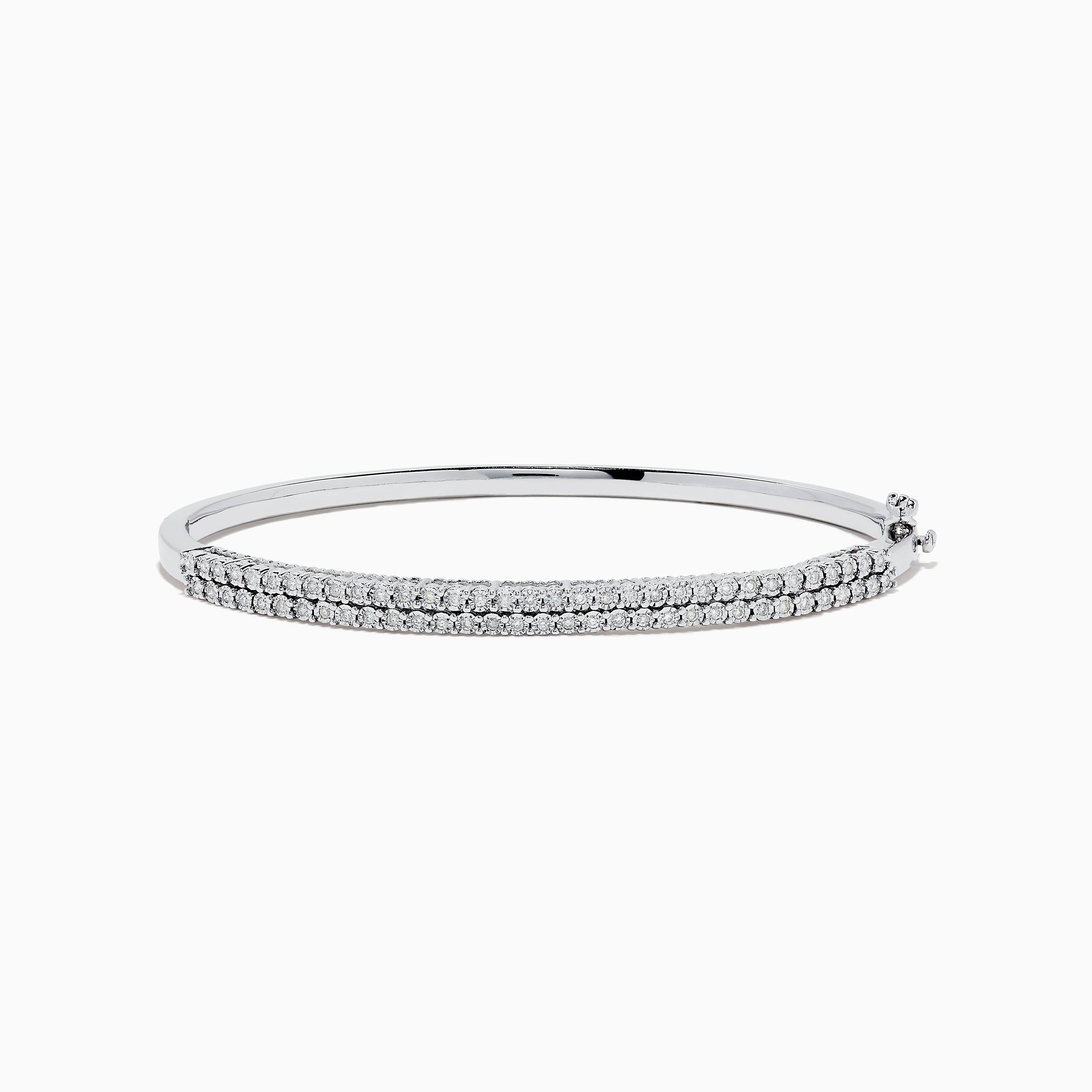 925 Sterling Silver Diamond Bangle – effyjewelry.com