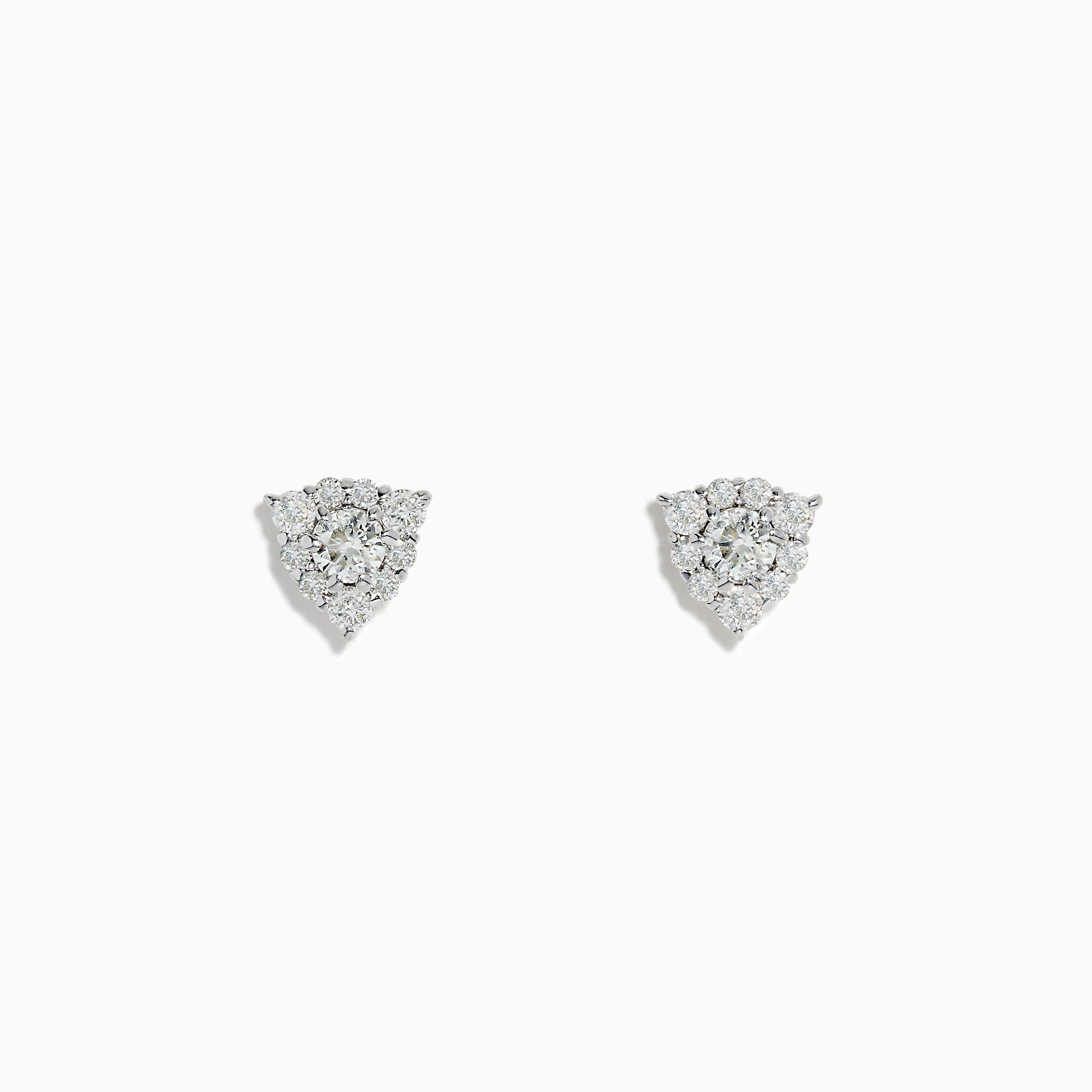 Buy Lapiz Triangle Sterling Silver Stud Earrings by Mannash™ Jewellery