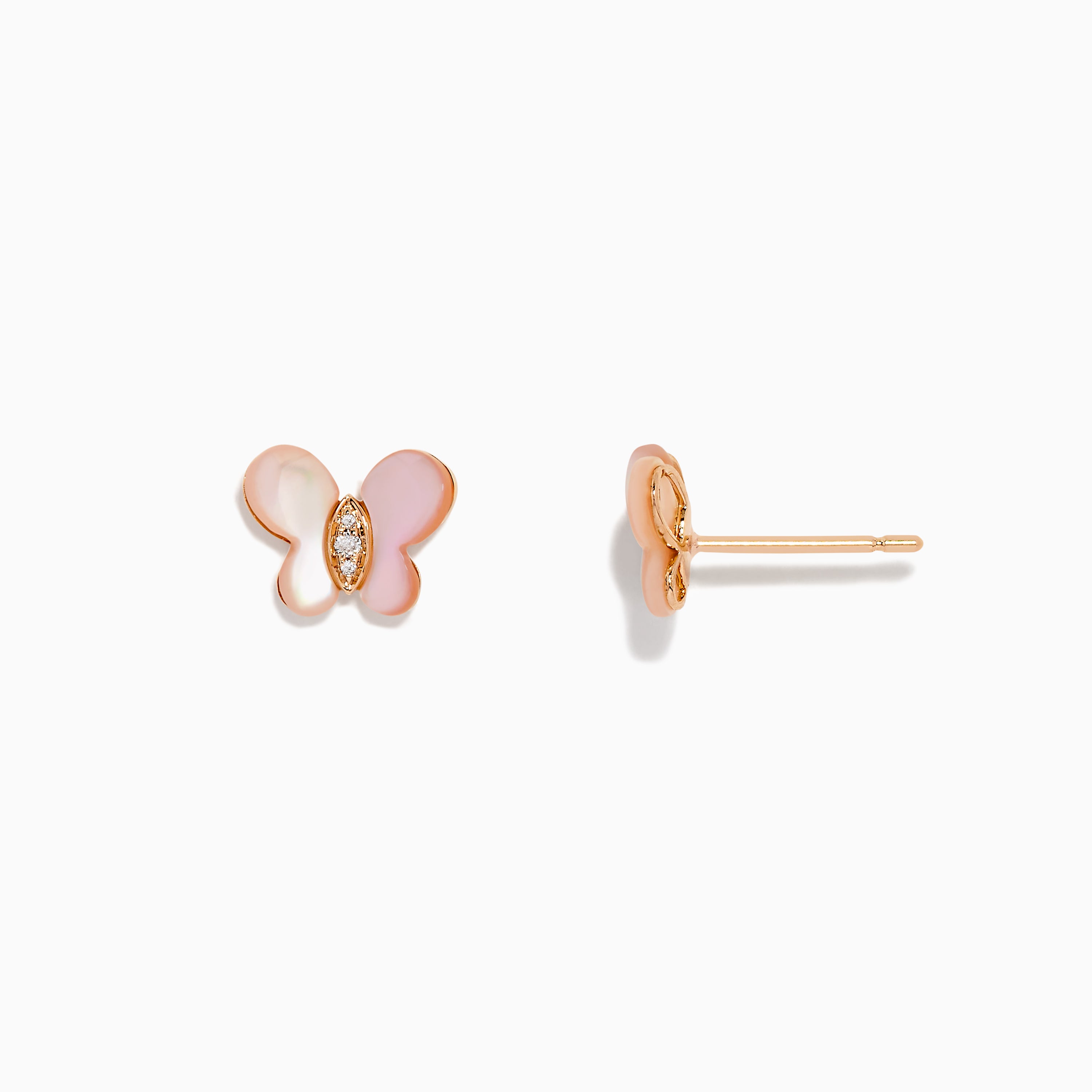 Rose Gold Stainless Steel Butterfly Earring Backs 304 Stainless Ear Nuts  Light Copper Replacement Backs Findings Jewelry Supplies 6mm