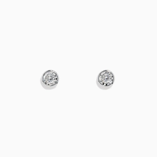 Effy 925 Sterling Silver Diamond Hoop Earrings, 0.24 TCW – effyjewelry.com