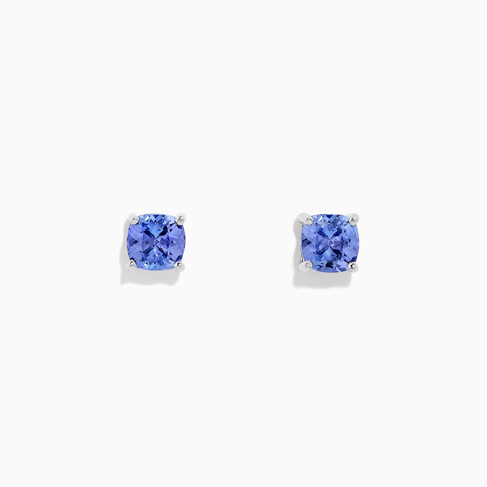 Nahla Sterling Silver Tanzanite Stud Earrings, 0.95 TCW – effyjewelry.com