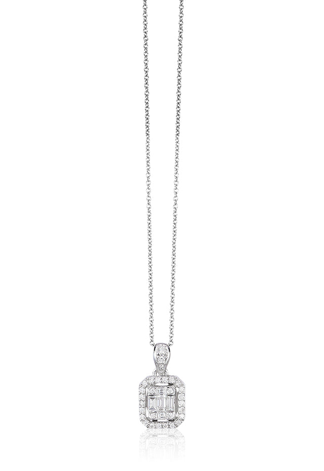 Effy Classique 14K White Gold Diamond Necklace