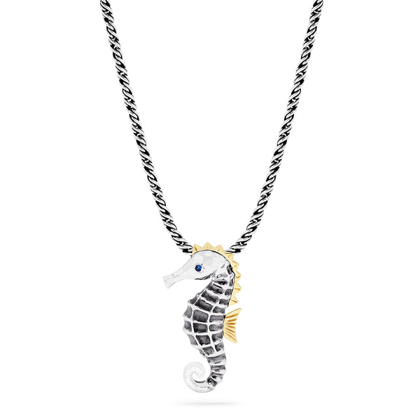 The Shoreline Seahorse Necklace (Sterling Silver) hot