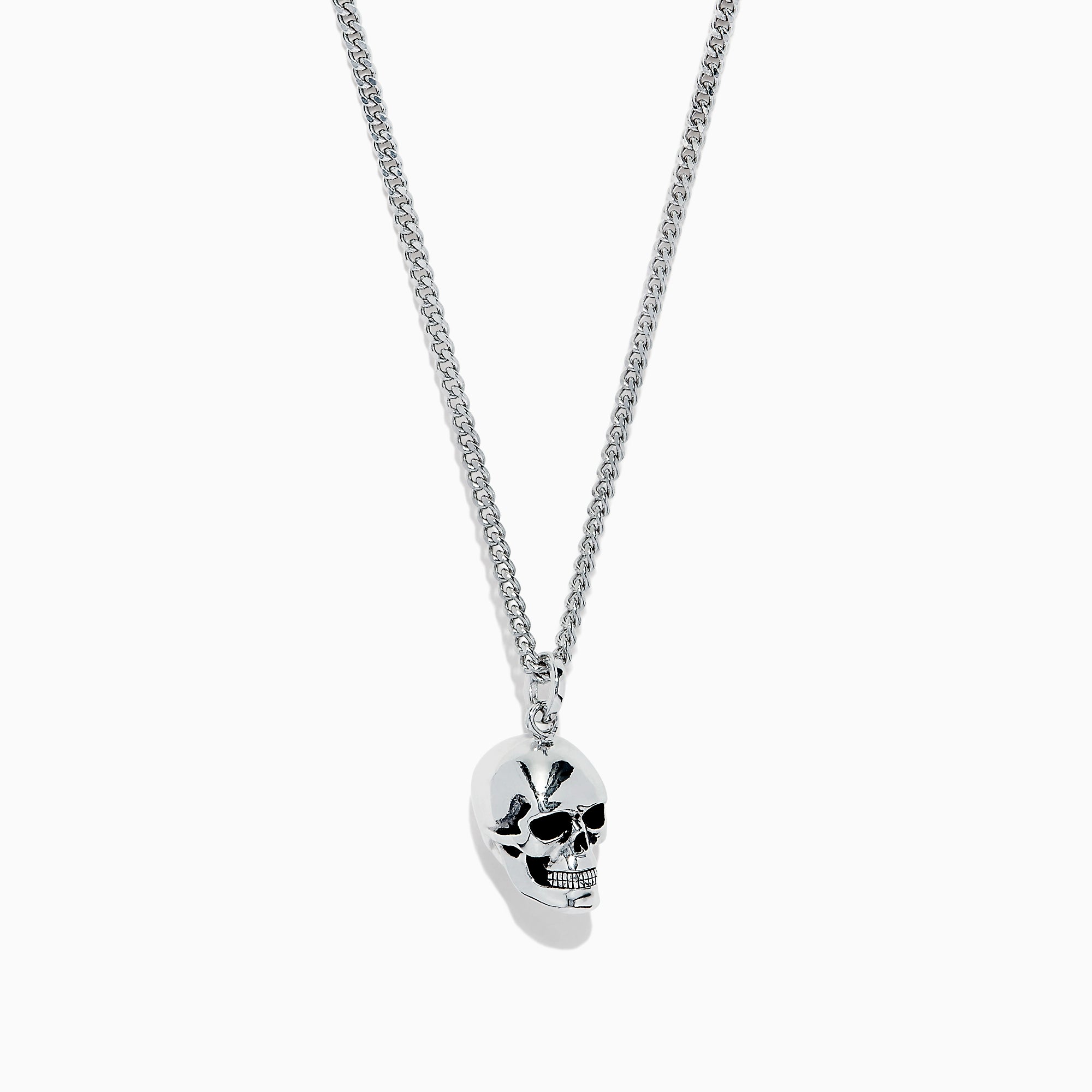 Adult Faux Ivory Necklace with Skull Pendant