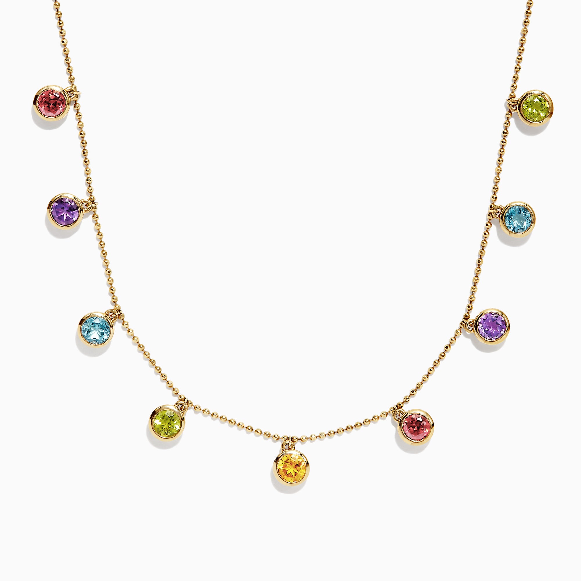 Effy Mosaic 14K Yellow Gold Multi Gemstone Necklace