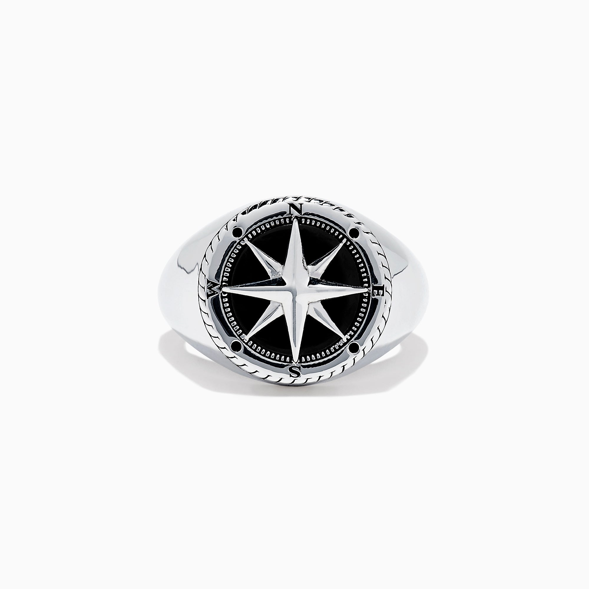 Effy Men's Sterling Silver Compass Ring