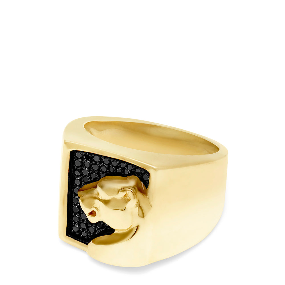 Effy Men's 14K Yellow Gold and Leather Bracelet