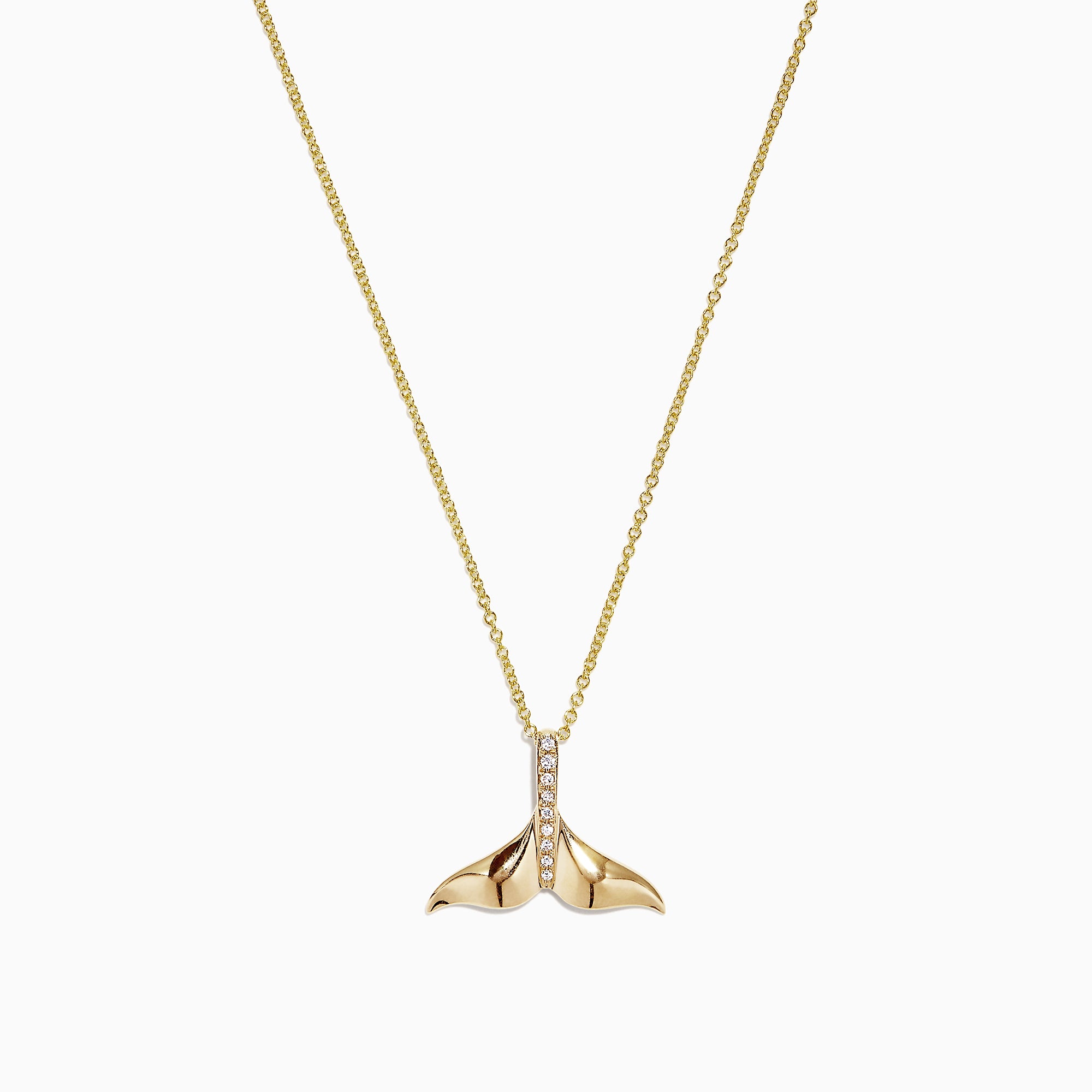 Mike Taylor Handmade Solid 9ct Yellow Gold Whale Tail Pendant and Chain  Necklace | Taylor & Co