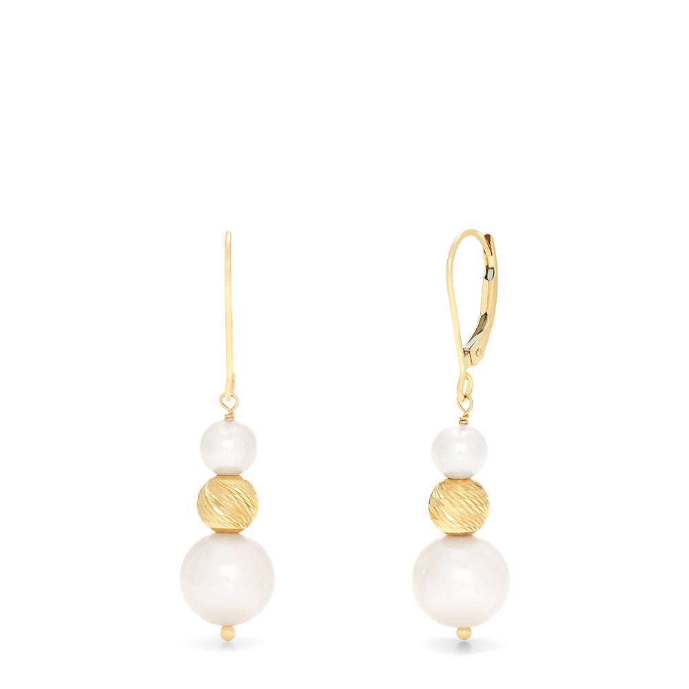 Effy 14K Yellow Gold Cultured Fresh Water Pearl Drop Earrings