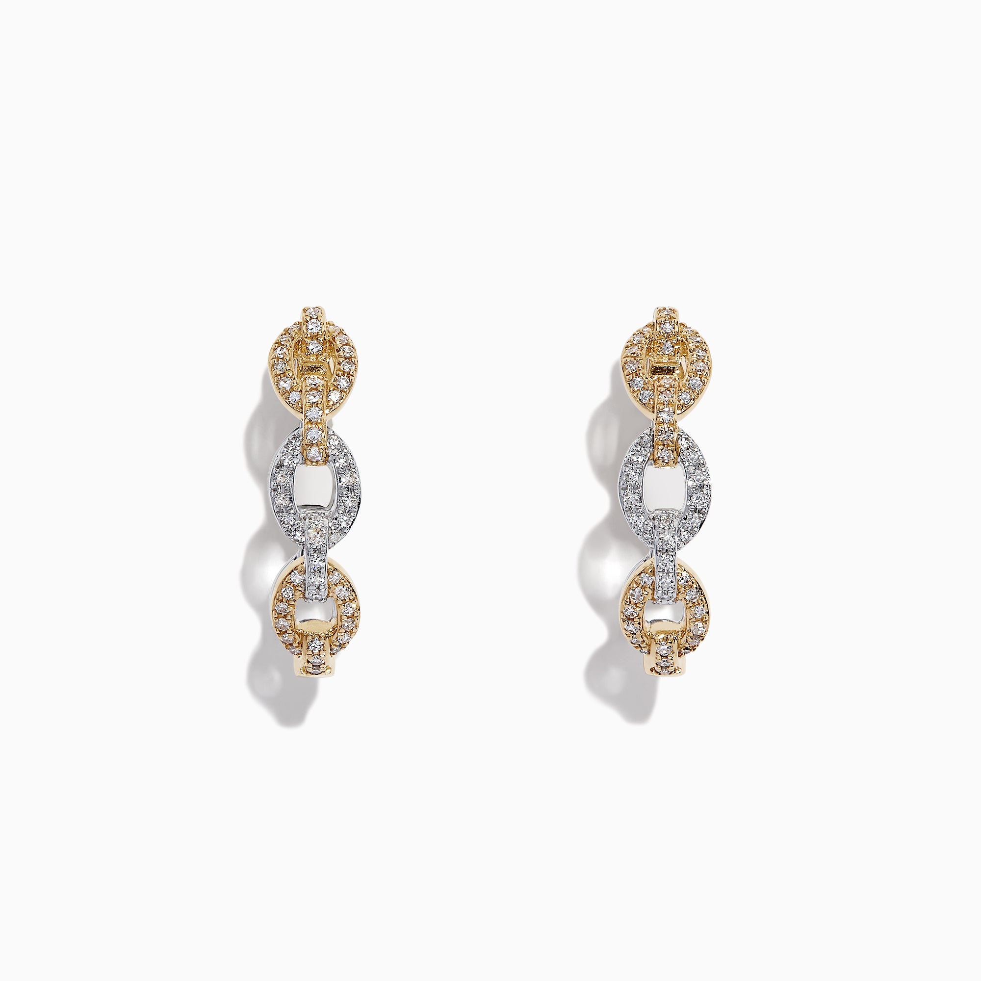 Gold Double Hoops Earrings - Duo