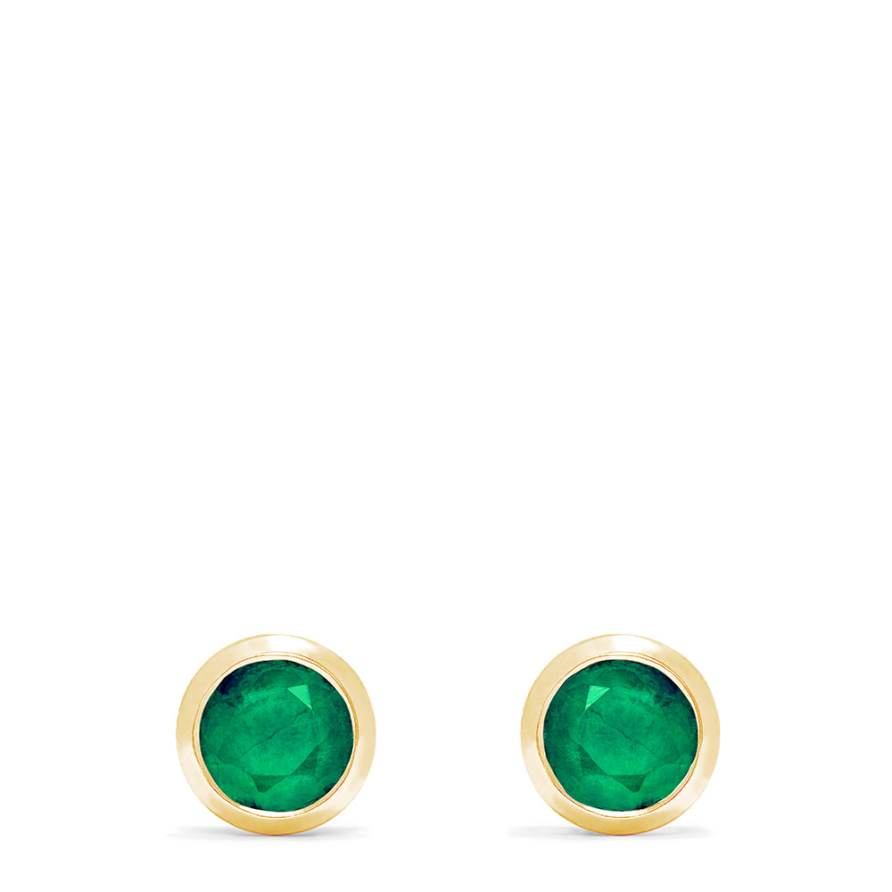 Effy Brasilica 14K Yellow Gold Emerald Stud Earrings, 0.95 TCW ...