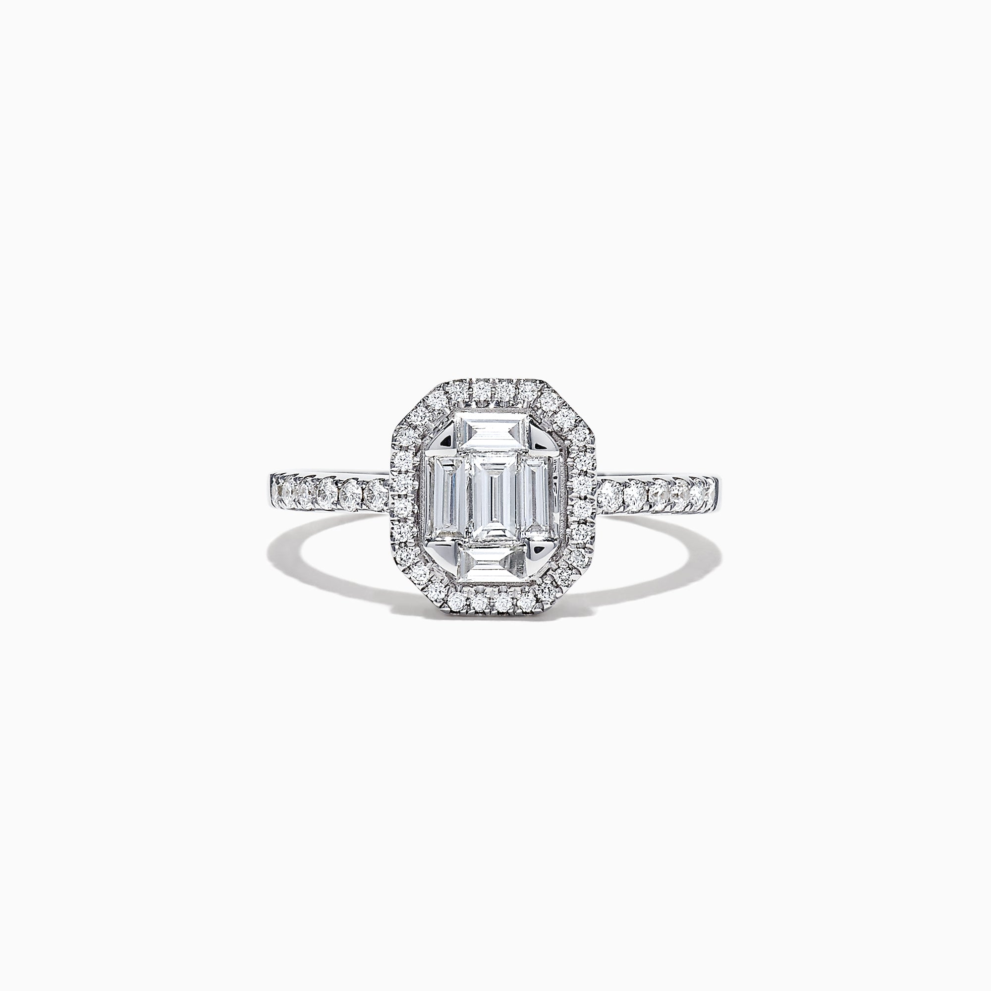 White Gold Diamond Lock Ring – Bakari Design