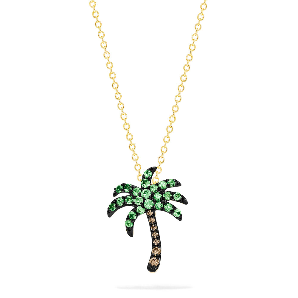 Palm Pendant Necklace Gold | Stainless Steel Palm Pendants - Trendy Gold  Color - Aliexpress